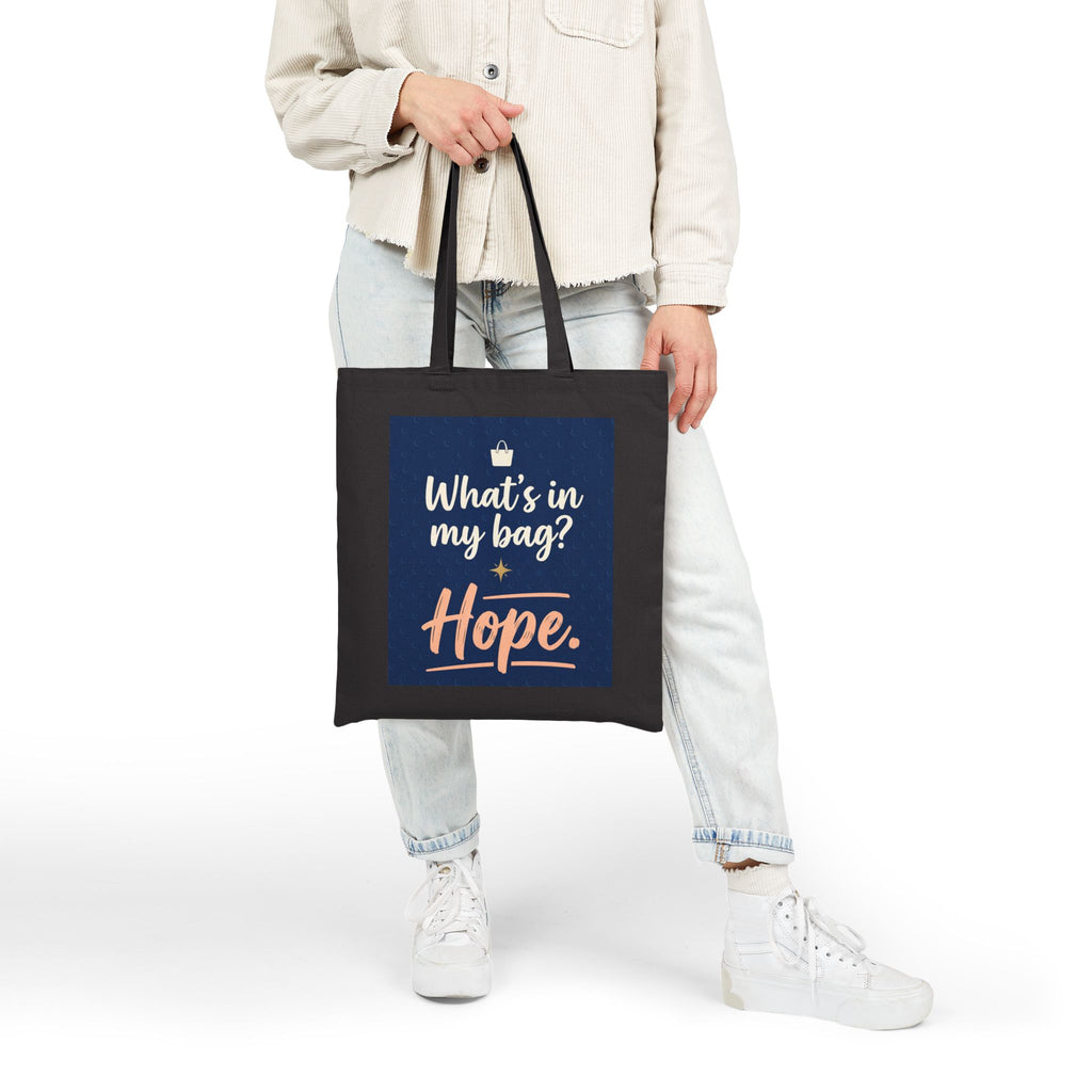 Nurse Tote Bag – What's in my Bag ? Hope  – Cotton Canvas Tote Bag for Nurses