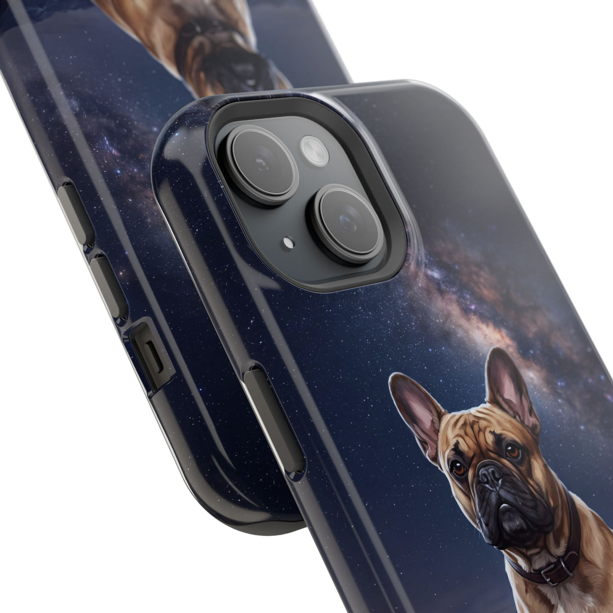 Personalized French Bulldog Starry Night Sky Phone Case — Wireless Charging Cover