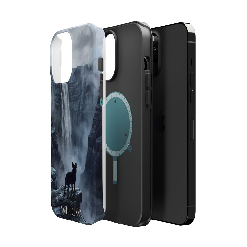 Personalized French Bulldog Misty Waterfall Phone Case — Wireless Charging Cover