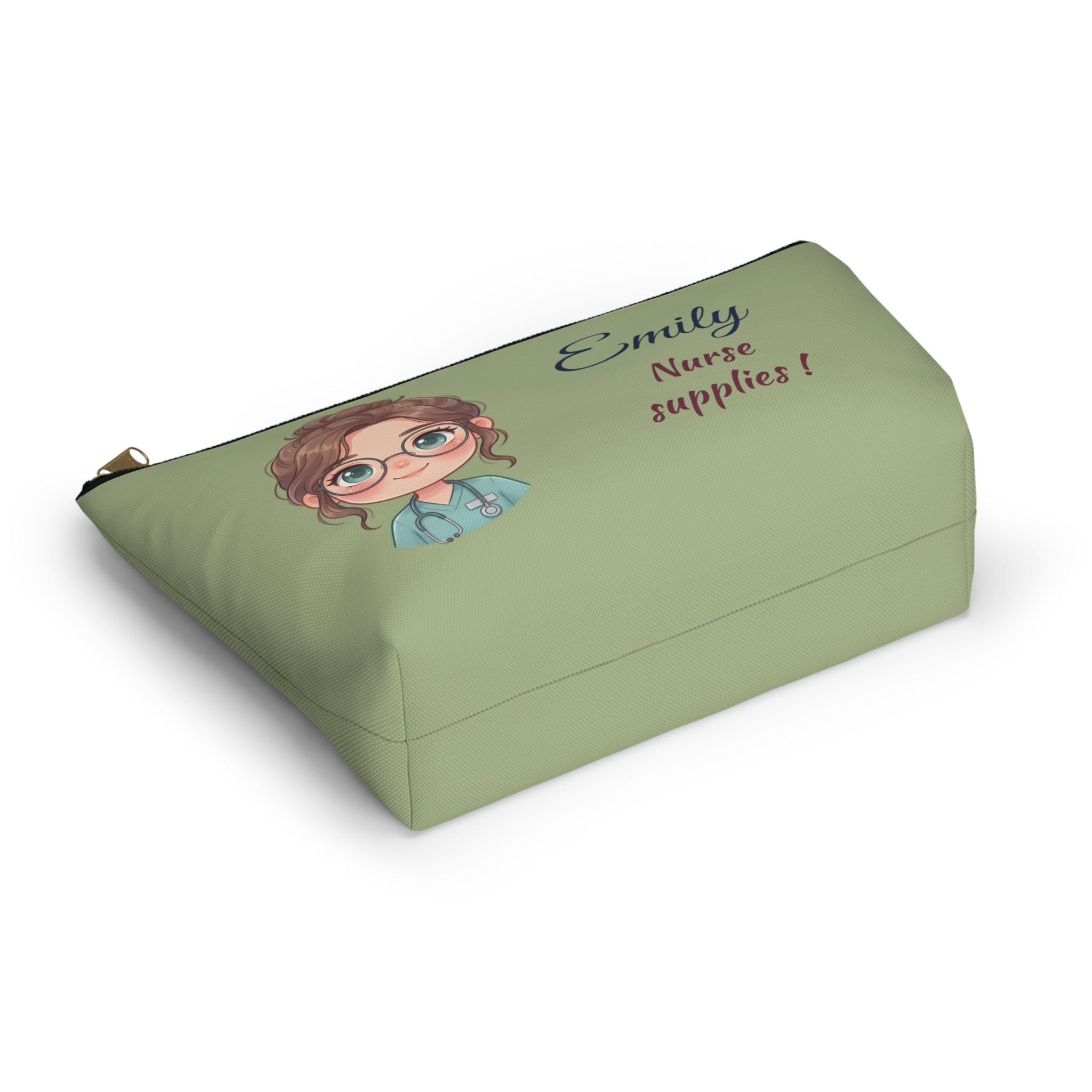 Personalized Nurse Pouch – Custom Name and Text Cosmetic Bag
