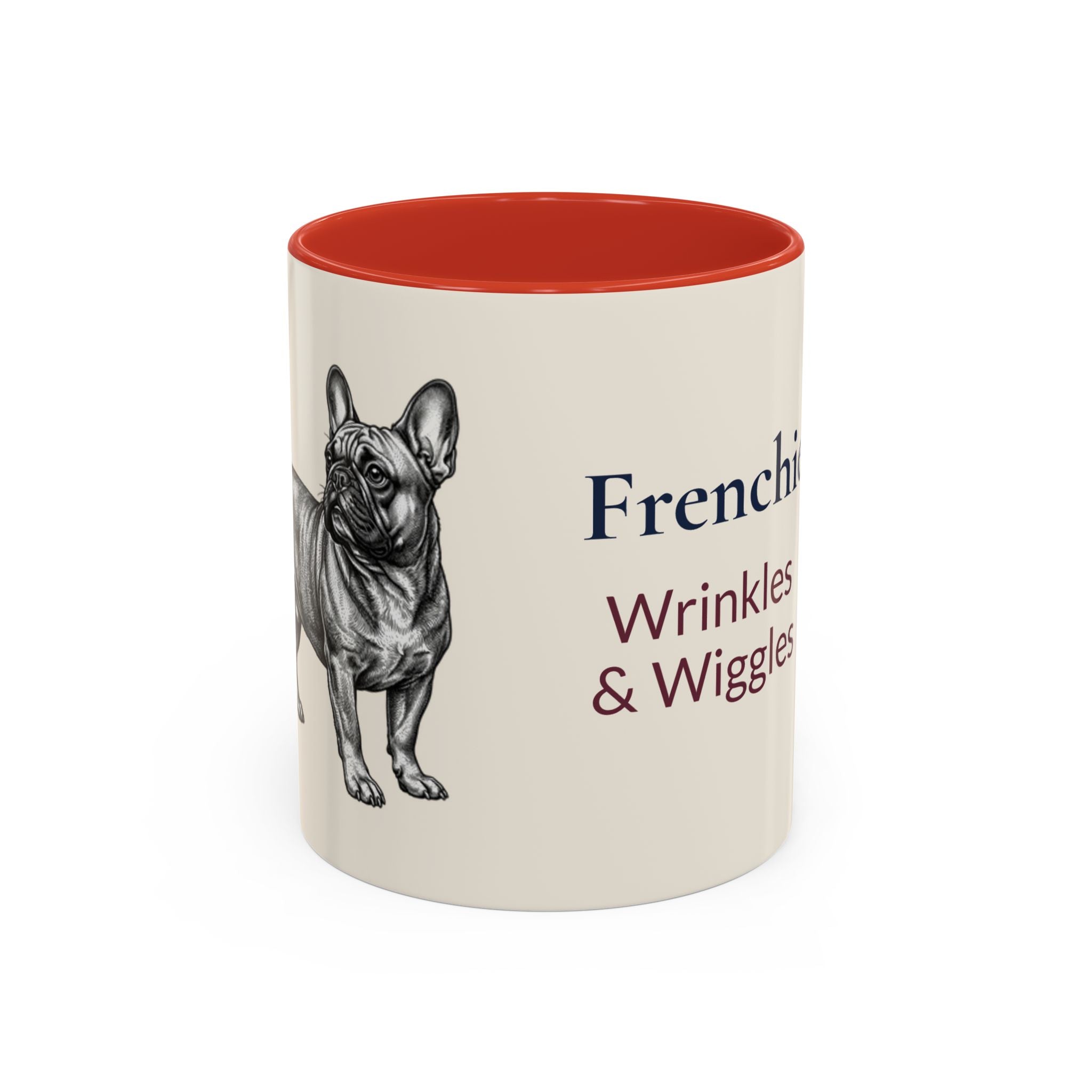 Personalized Frenchie Mug – Custom Name Coffee Mug – French Bulldog Lover Gift