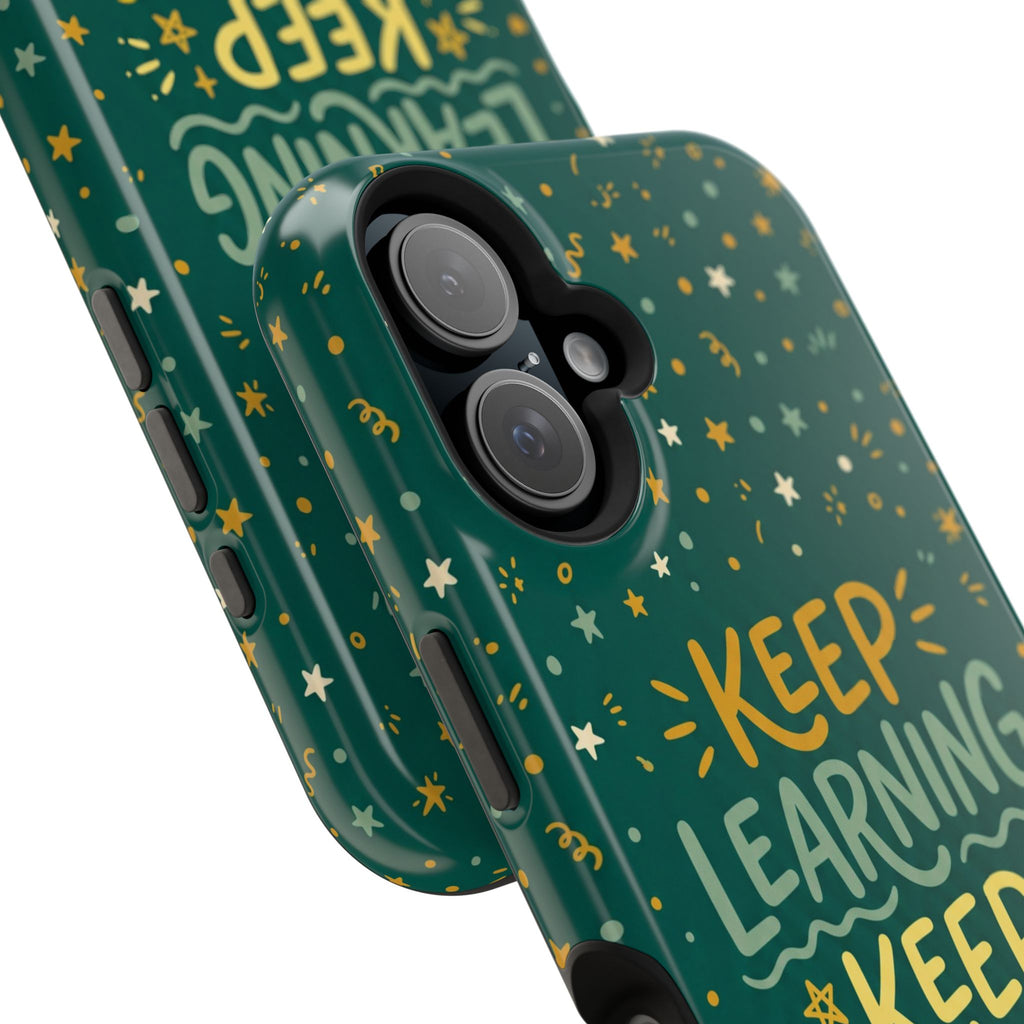 Keep Learning Keep Growing Teacher Phone Case — Wireless Charging Cover