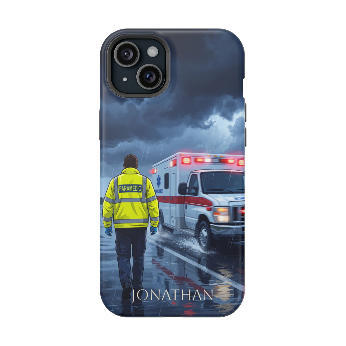 Personalized EMS Storm Phone Case — Wireless Charging Cover