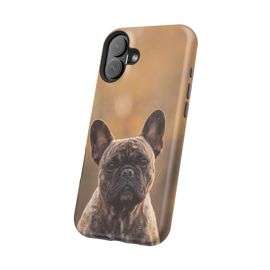 Brindle French Bulldog Phone Case — Impact-Resistant Wireless Charging Cover