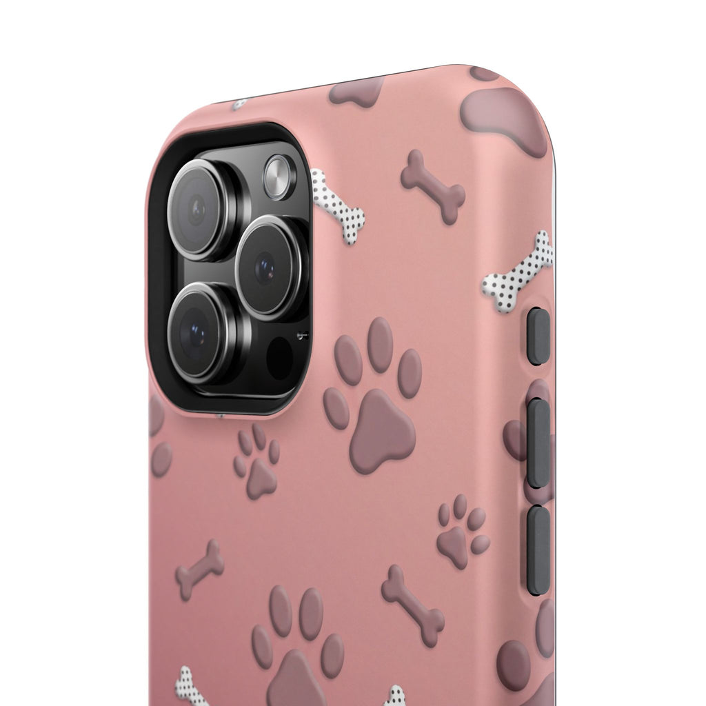 Paws & Bones Phone Case — Impact-Resistant Wireless Charging Cover