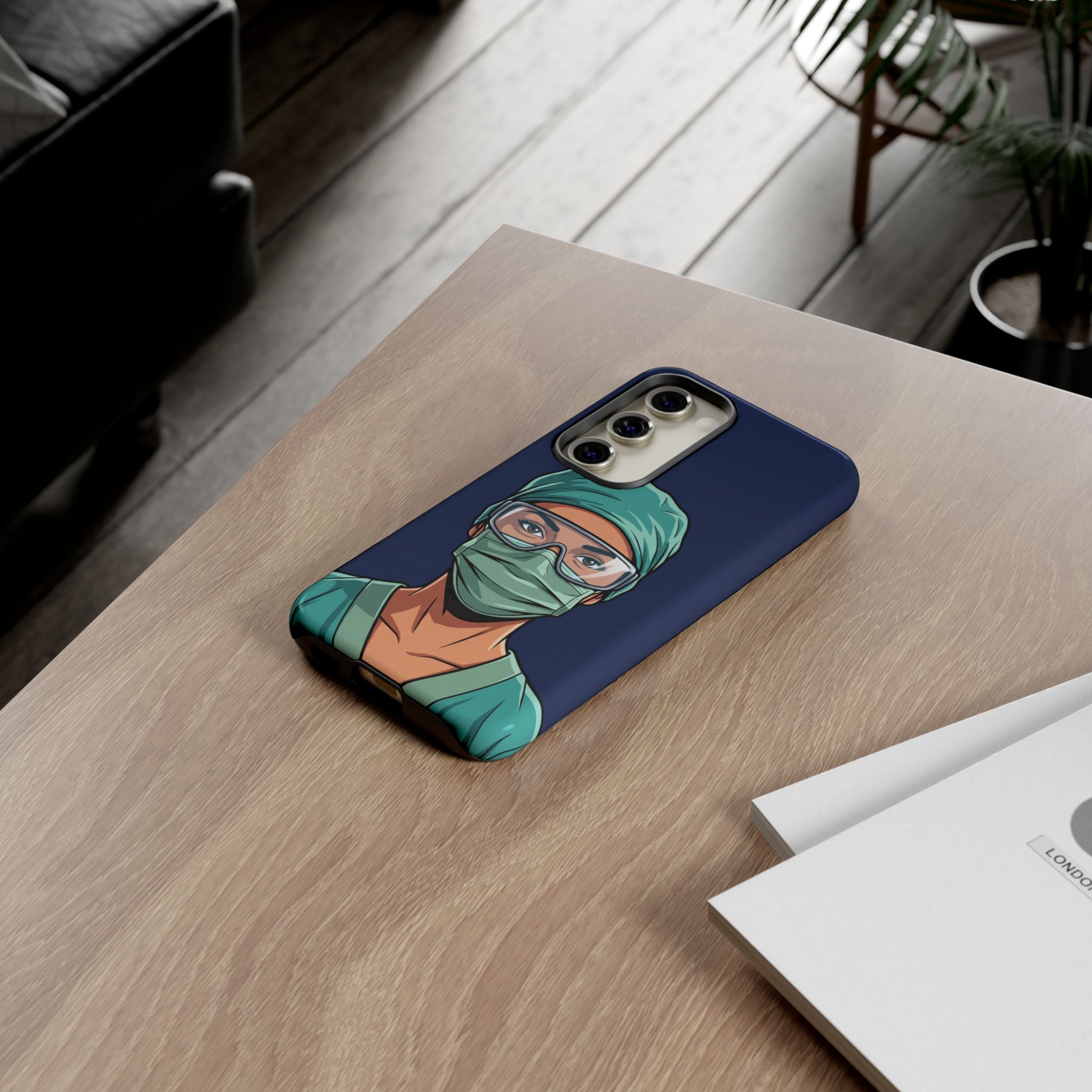 Nurse Illustrated Portrait Phone Case | iPhone & Samsung