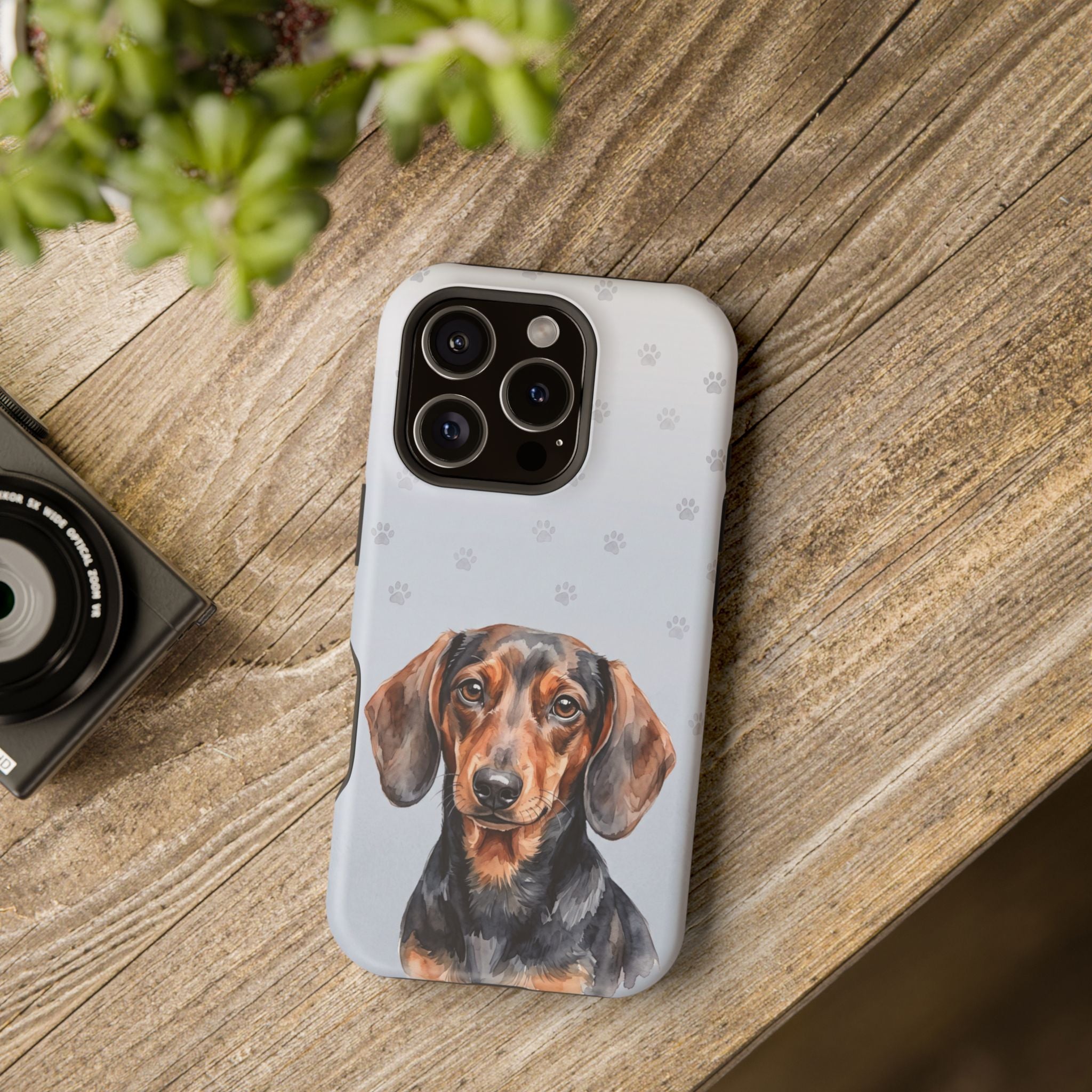 Dachshund Phone Case — Impact-Resistant Wireless Charging Cover
