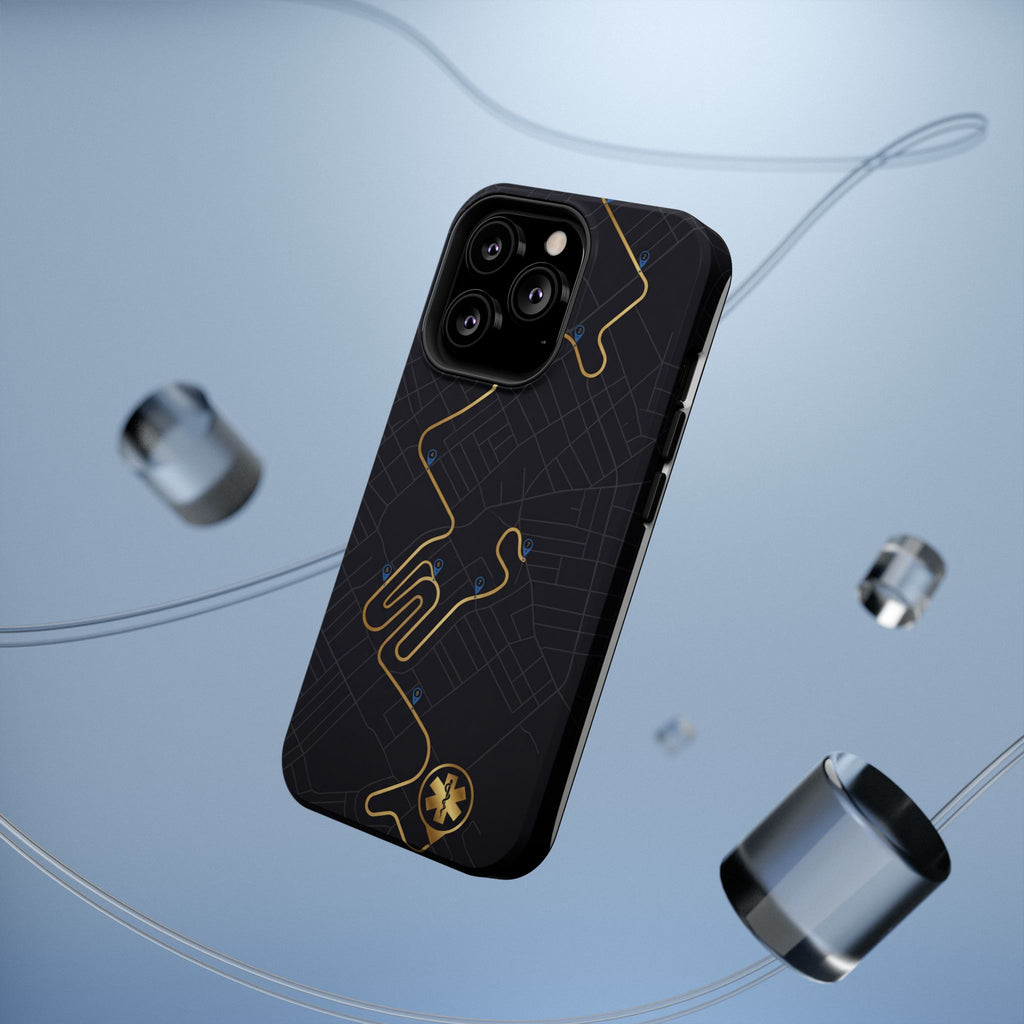 Paramedic/EMT Route Line Phone Case — Magnetic Wireless Charging Cover