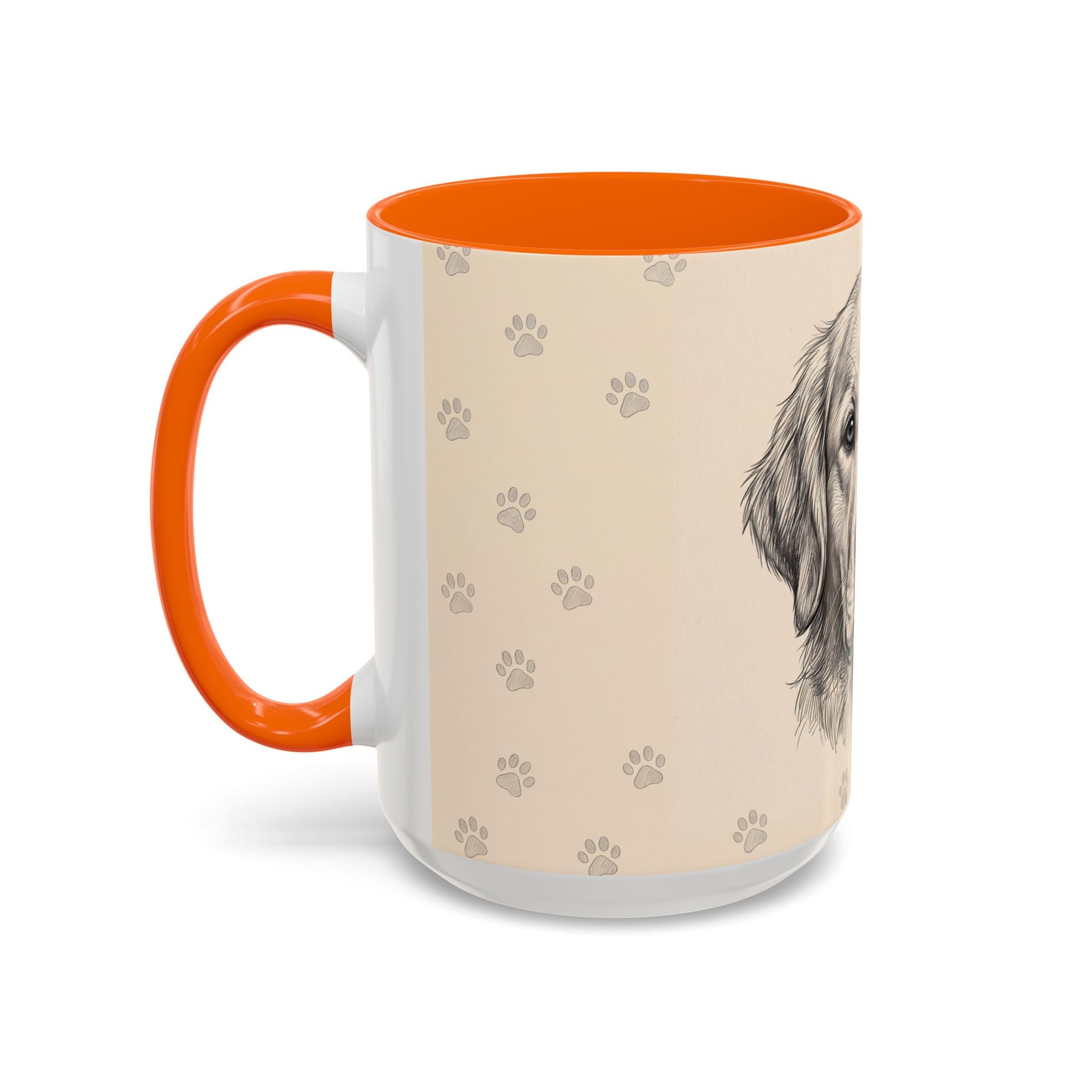 Golden Retriever Sketch Mug | Golden Retriever Lover Gift | Pencil Art Dog Coffee Mug