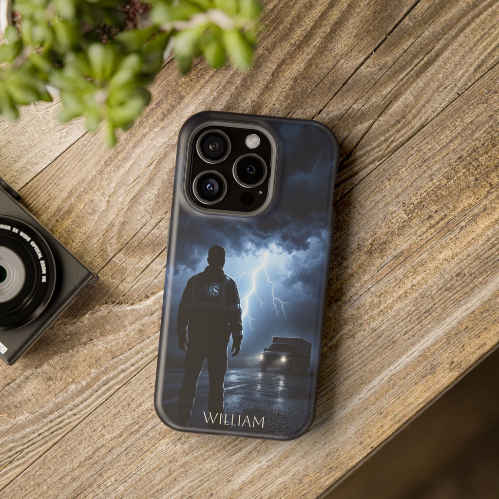 Personalized Lightning Storm EMS Phone Case — Wireless Charging Cover