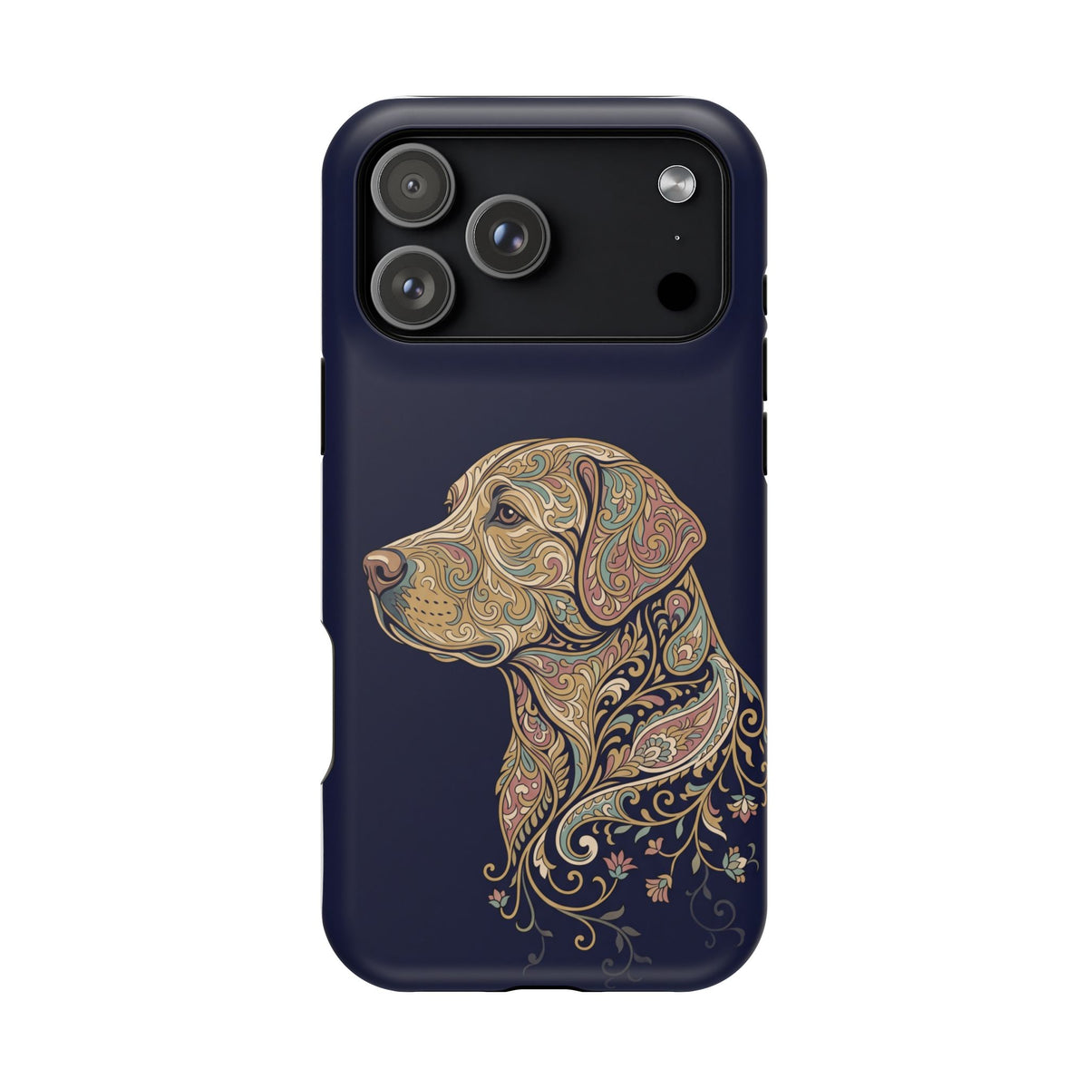 Paisley Labrador Phone Case — Tough Magnetic Case with Wireless Charging