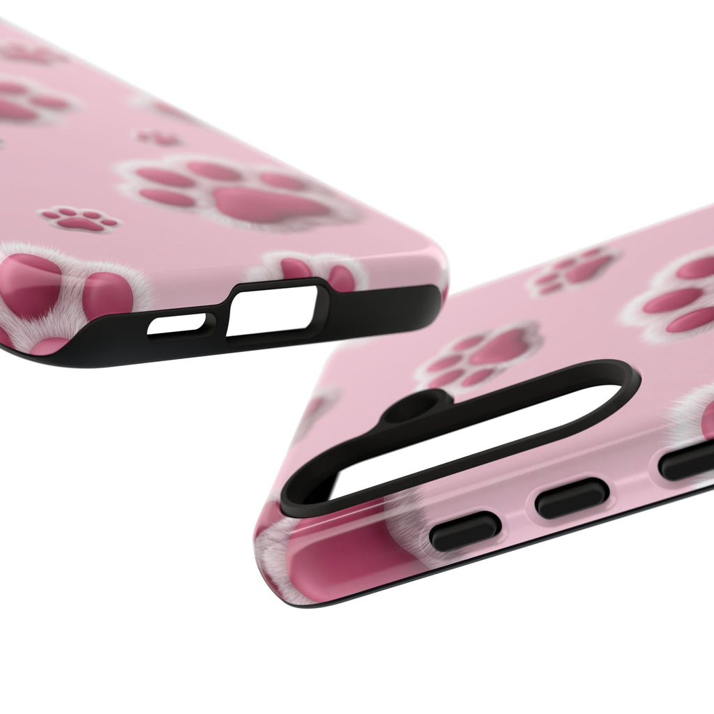 iphone & Samsung - Pink Paws Tough Phone Case — Cute Protective iPhone Cover