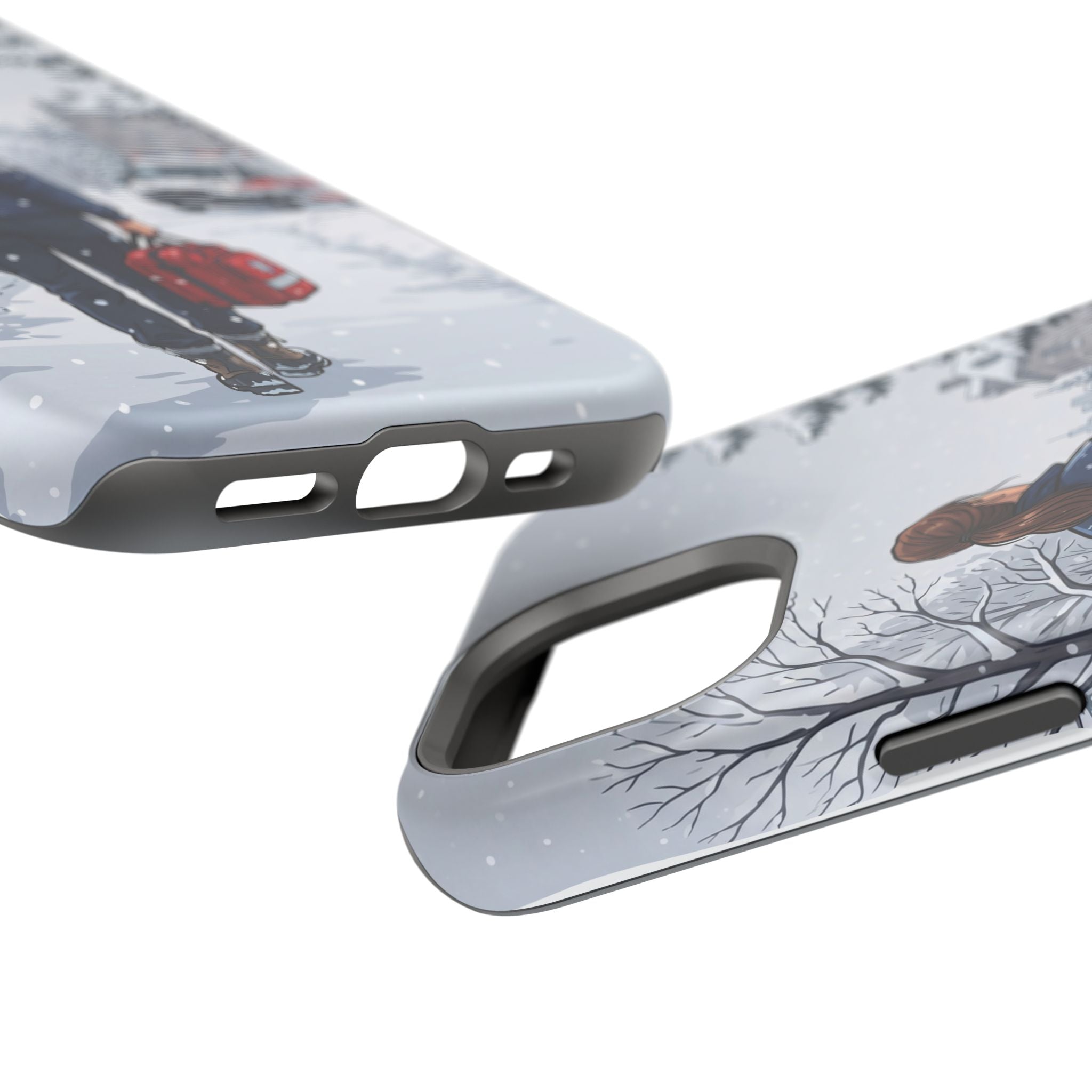 Paramedic/EMT Winter Phone Case — Magnetic Wireless Charging Cover
