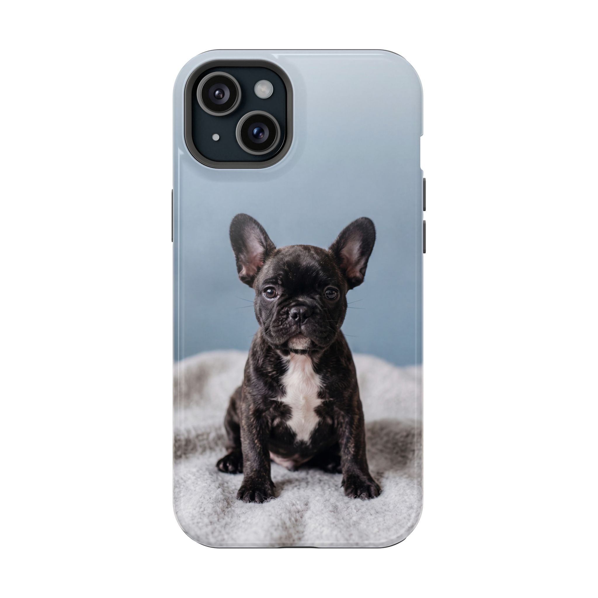 French Bulldog Puppy Phone Case — Impact-Resistant Wireless Charging Cover