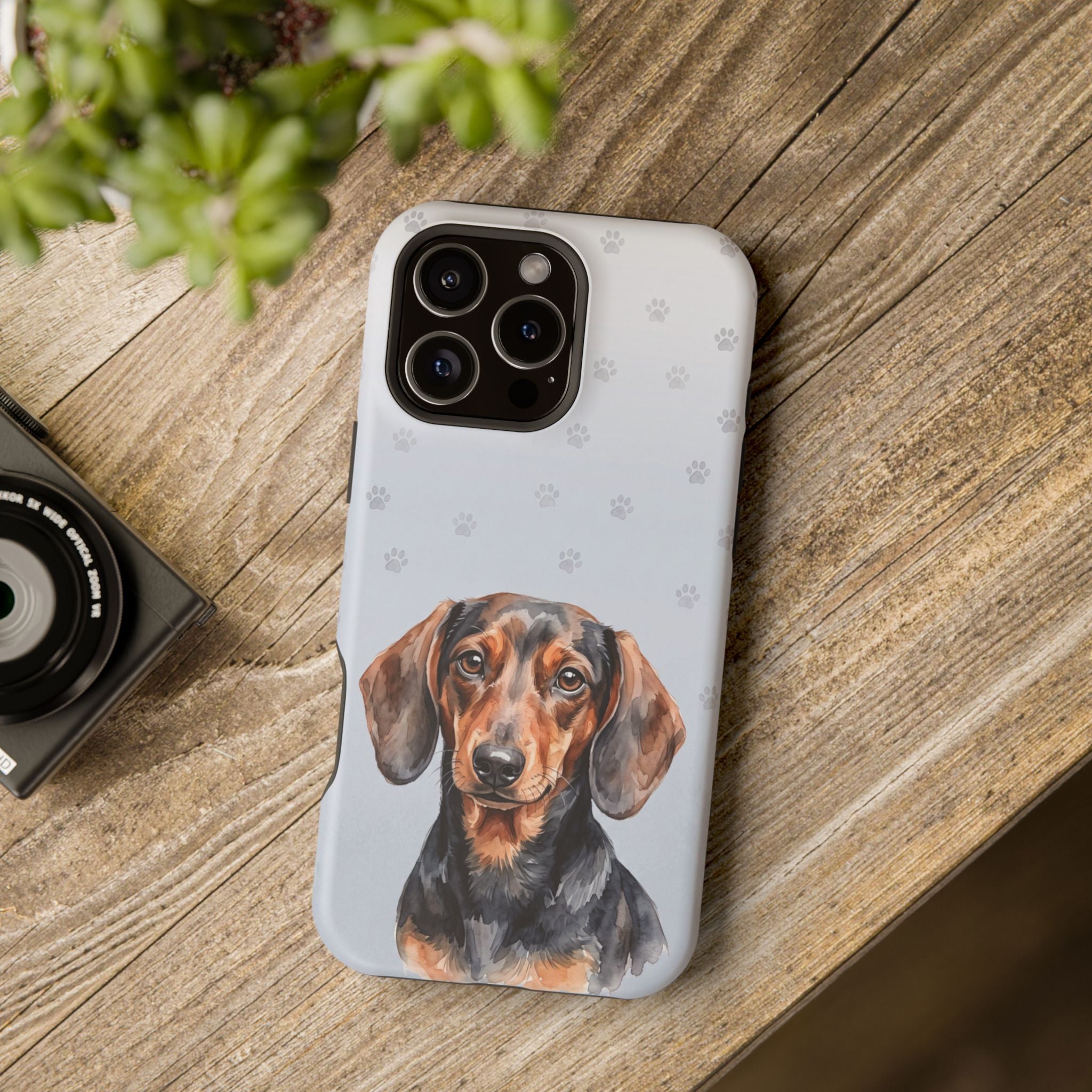 Dachshund Phone Case — Impact-Resistant Wireless Charging Cover