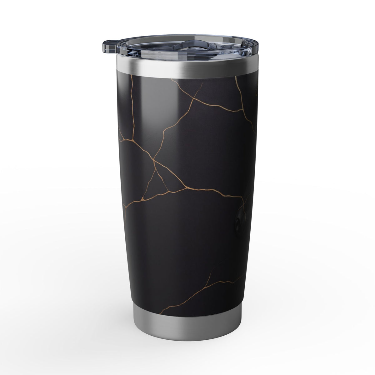 Horse Personalized Tumbler | Kintsugi Gold Art — 20 oz Stainless Travel Mug