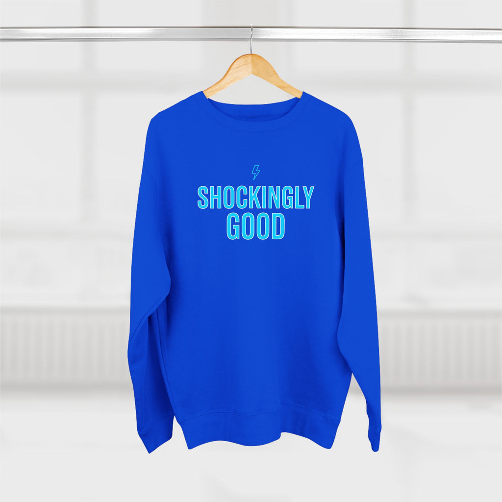 Shockingly Good Electrician Sweatshirt | Funny Electrician Gift Crewneck