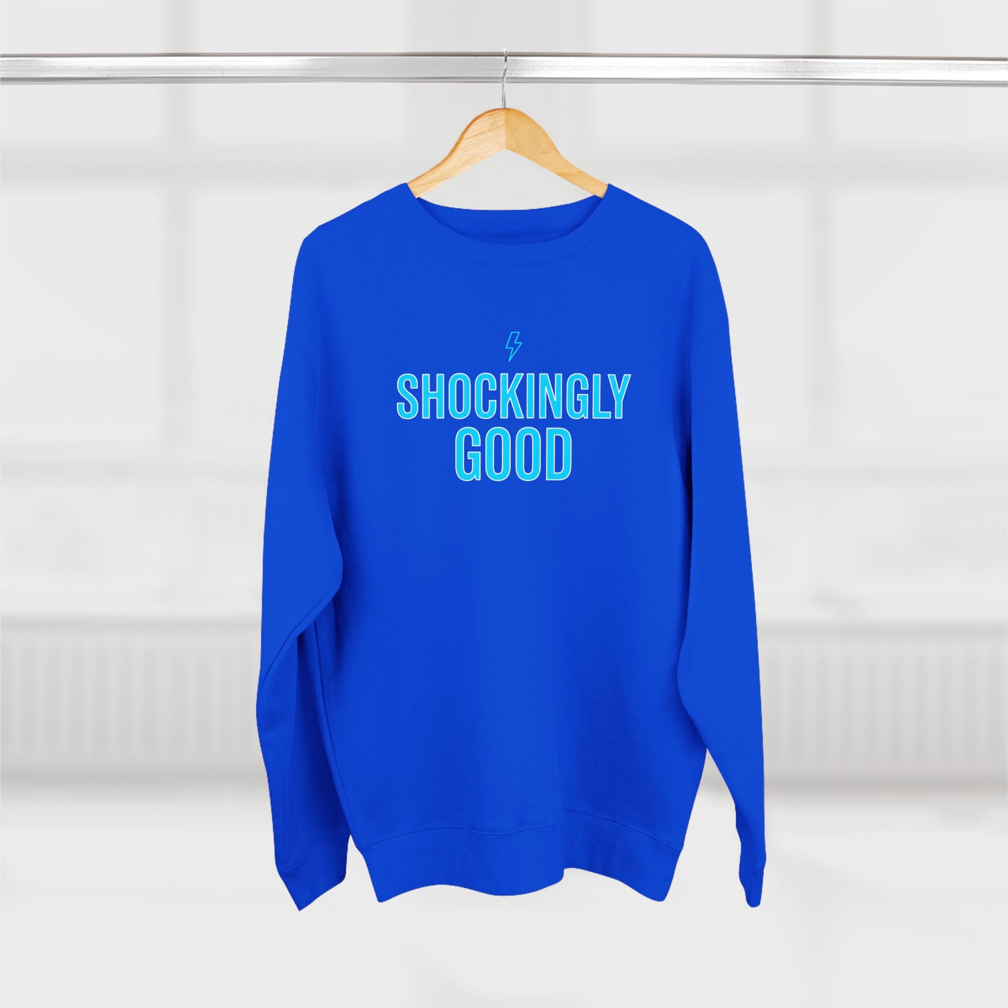 Shockingly Good Electrician Sweatshirt | Funny Electrician Gift Crewneck