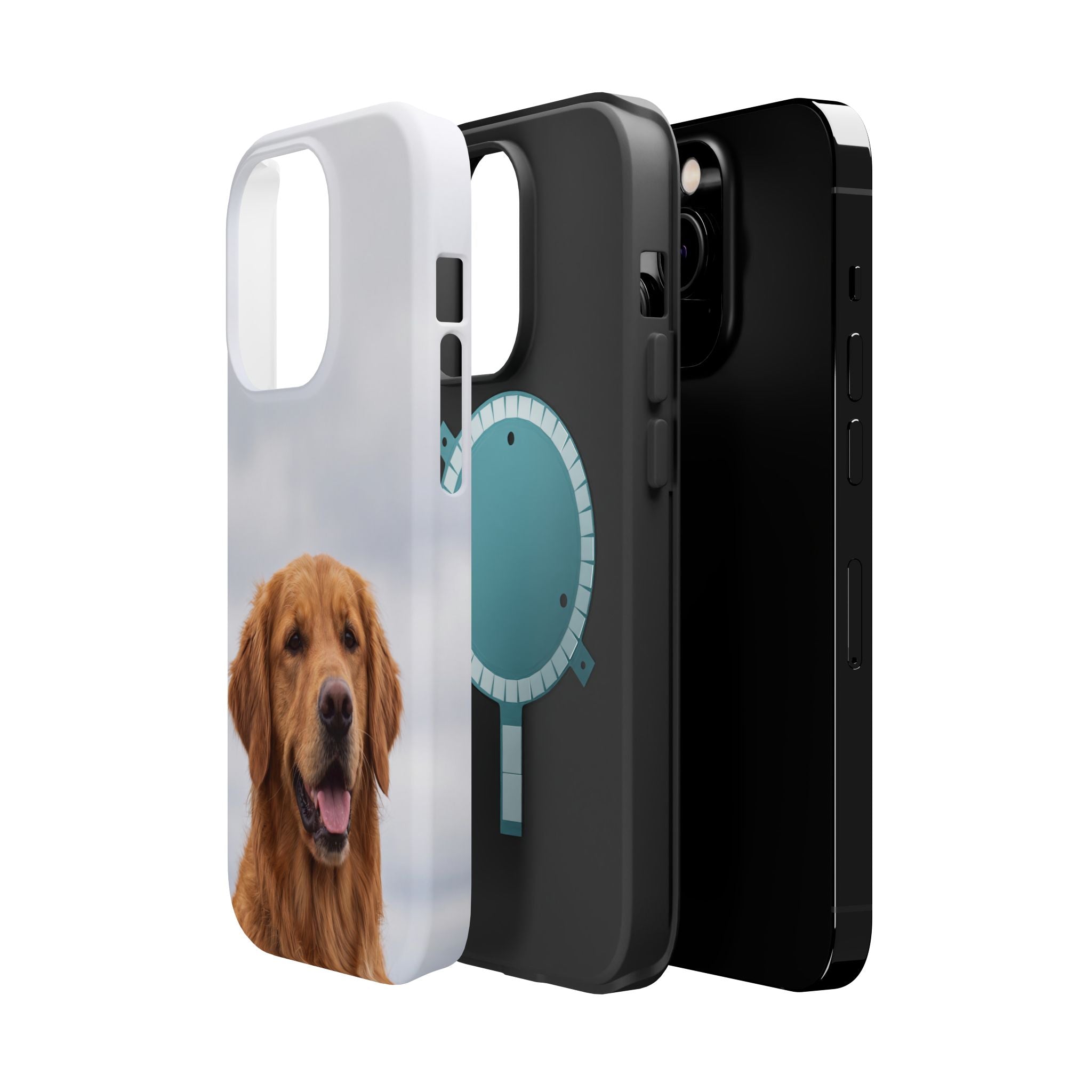 Golden Retriever Phone Case — Impact-Resistant Wireless Charging Cover