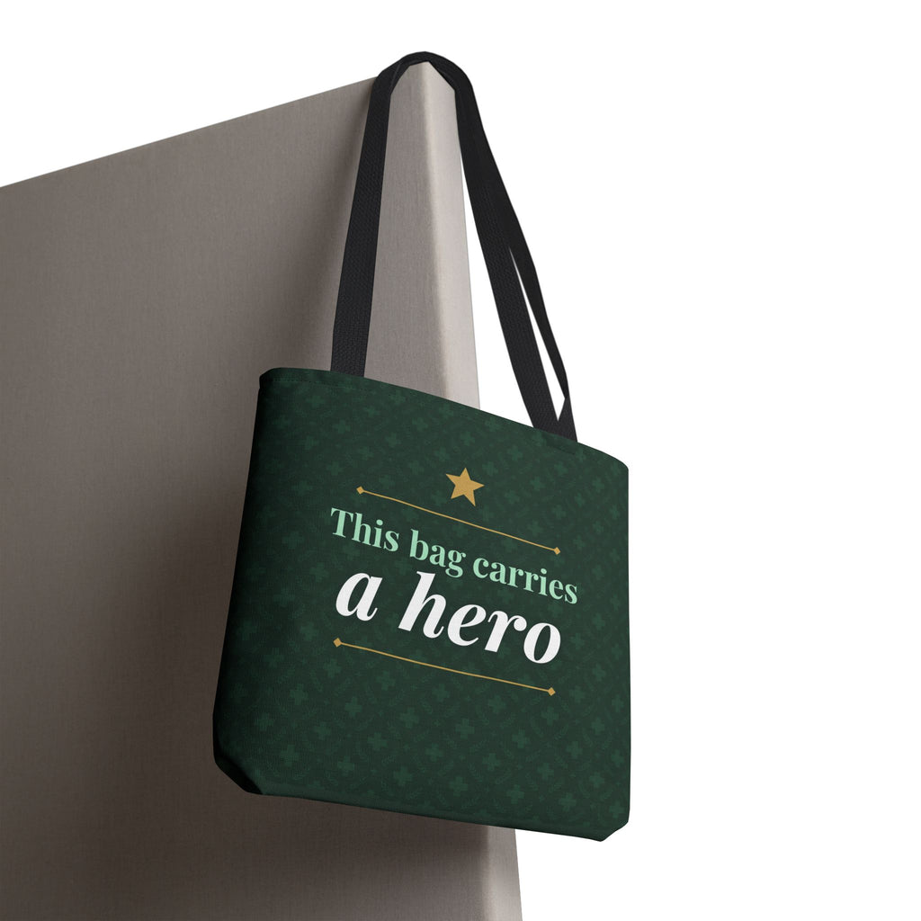 This Bag Carries a Hero Tote | Nurse Gift Tote Bag | Essential Worker Appreciation Gift | Premium Polyester Carry-All