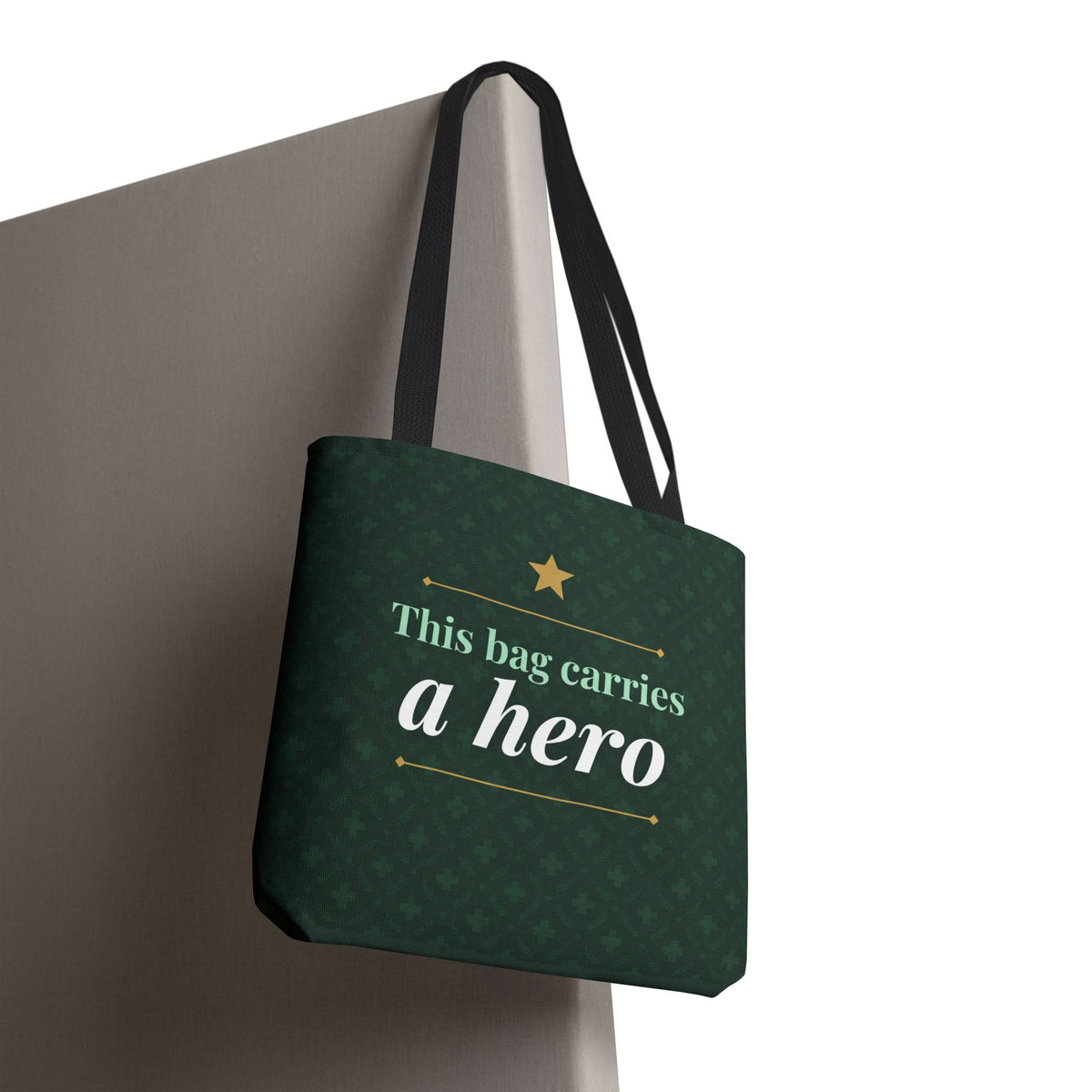 This Bag Carries a Hero Tote | Nurse Gift Tote Bag | Essential Worker Appreciation Gift | Premium Polyester Carry-All
