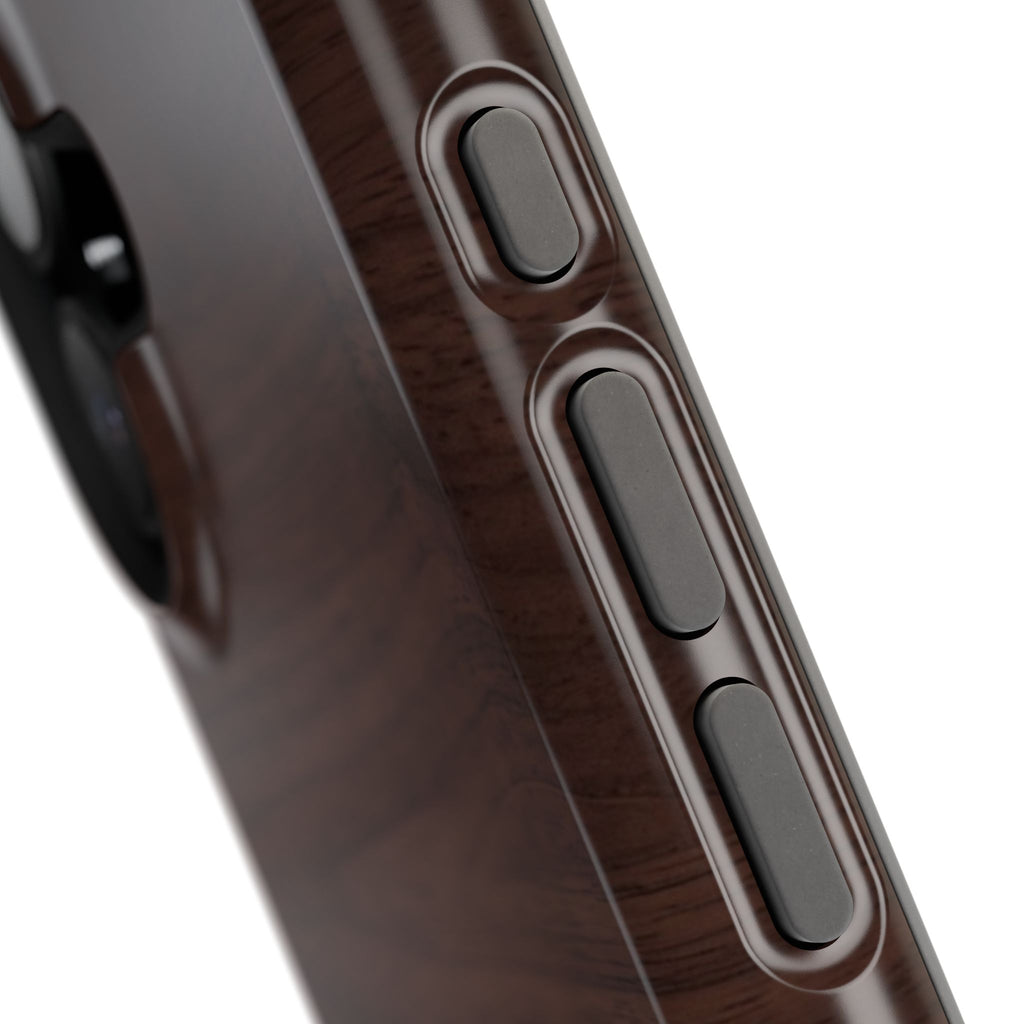 Gold Paramedic Laurel Badge Wood Phone Case — Magnetic Wireless Charging Cover