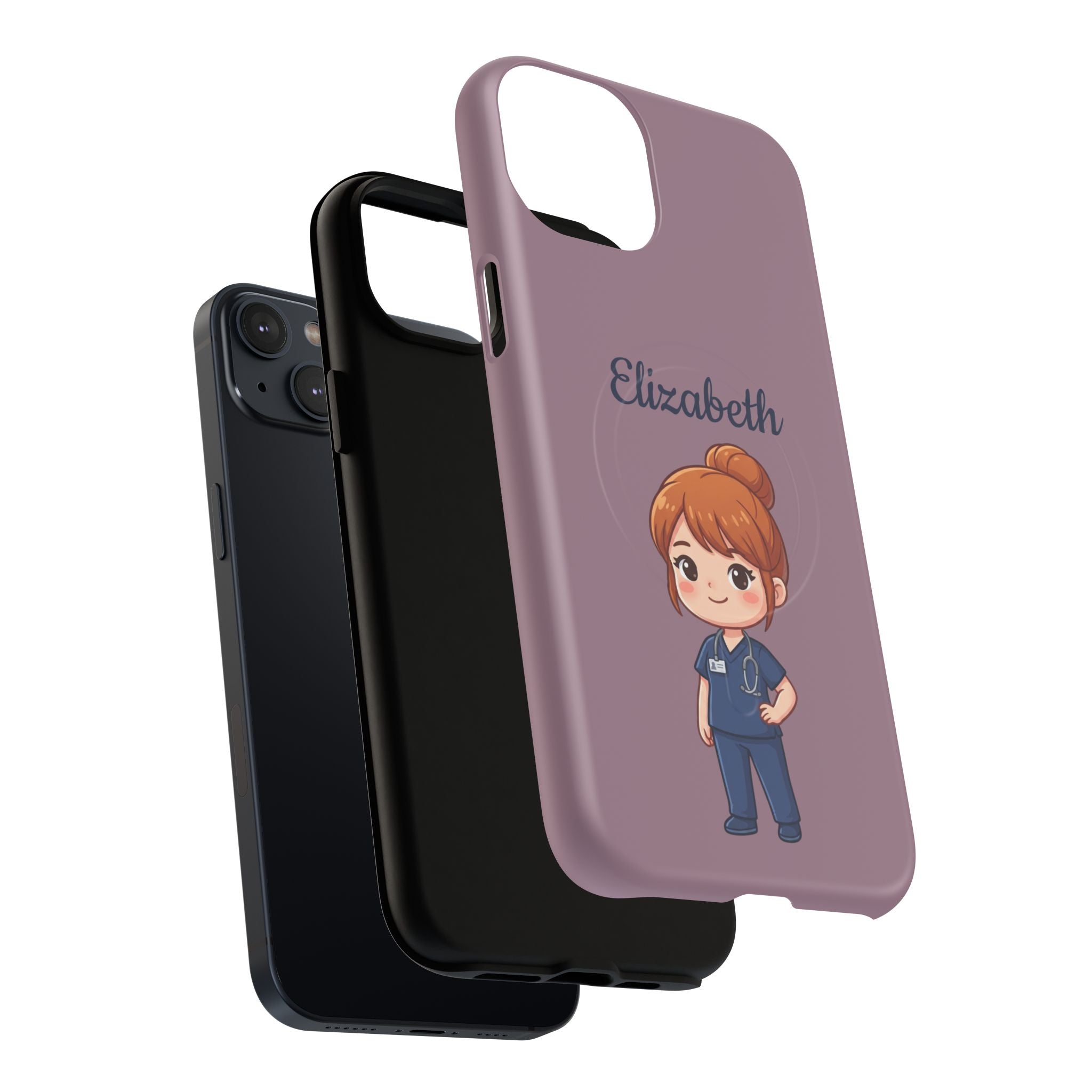 Personalized Nurse Phone Case with Custom Name | MagSafe Compatible iPhone Case