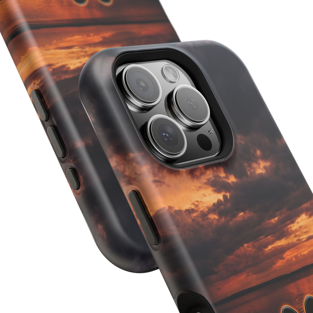 Paw Sunset Magnetic Impact-Resistant Phone Case for iPhone and Samsung Galaxy series