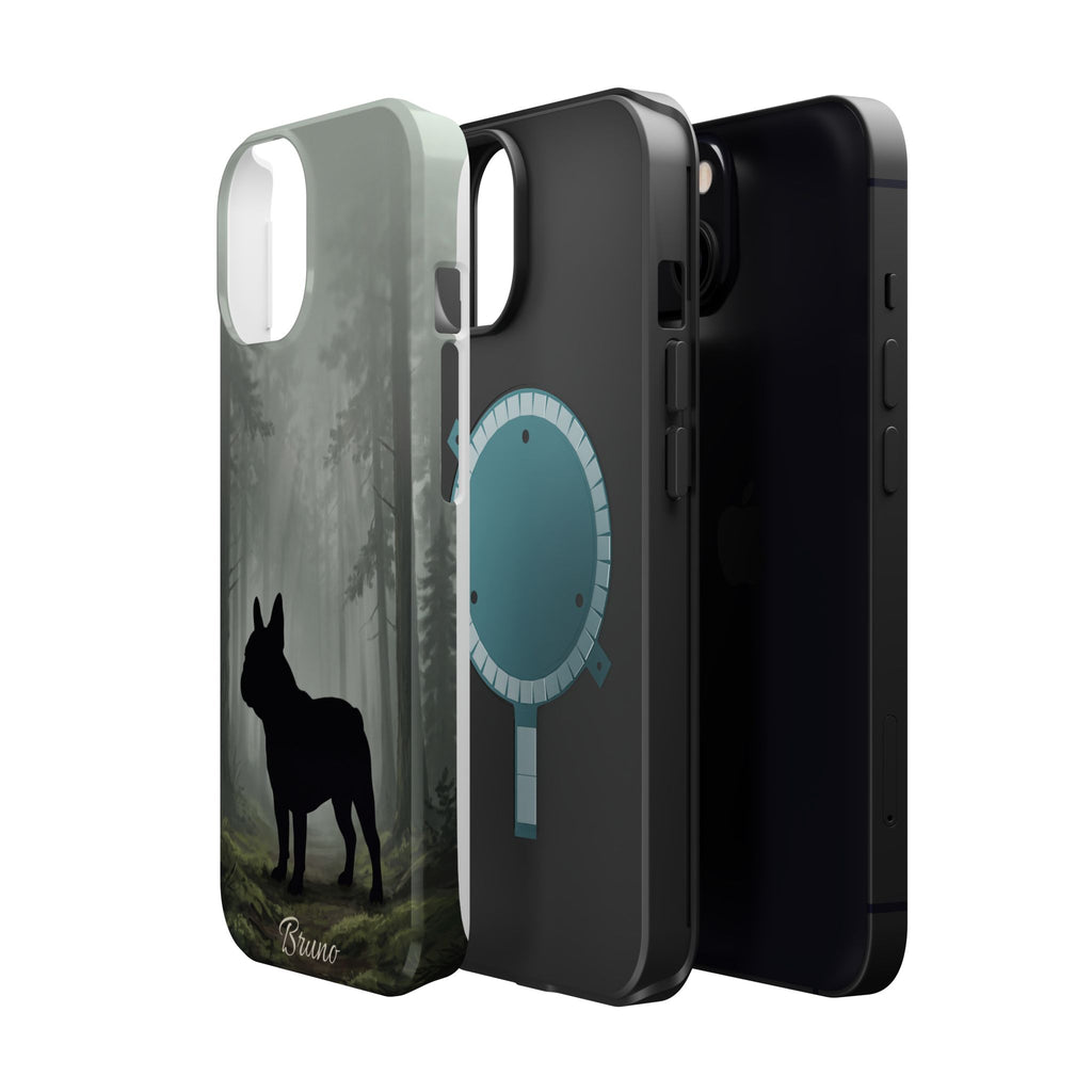Personalized French Bulldog Misty Forest Phone Case — Wireless Charging Cover