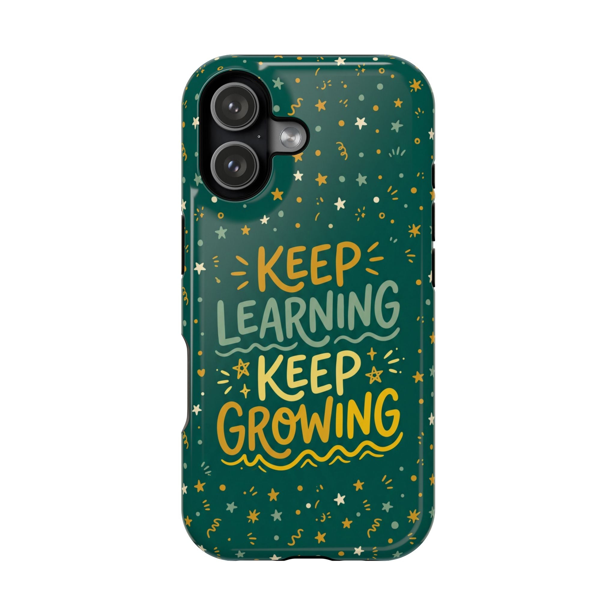 Keep Learning Keep Growing Teacher Phone Case — Wireless Charging Cover