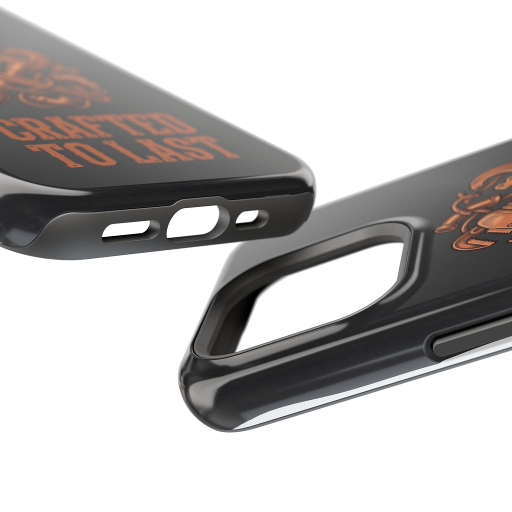 Crafted to Last Phone Case — Crossed Wrenches Wireless Charging Cover
