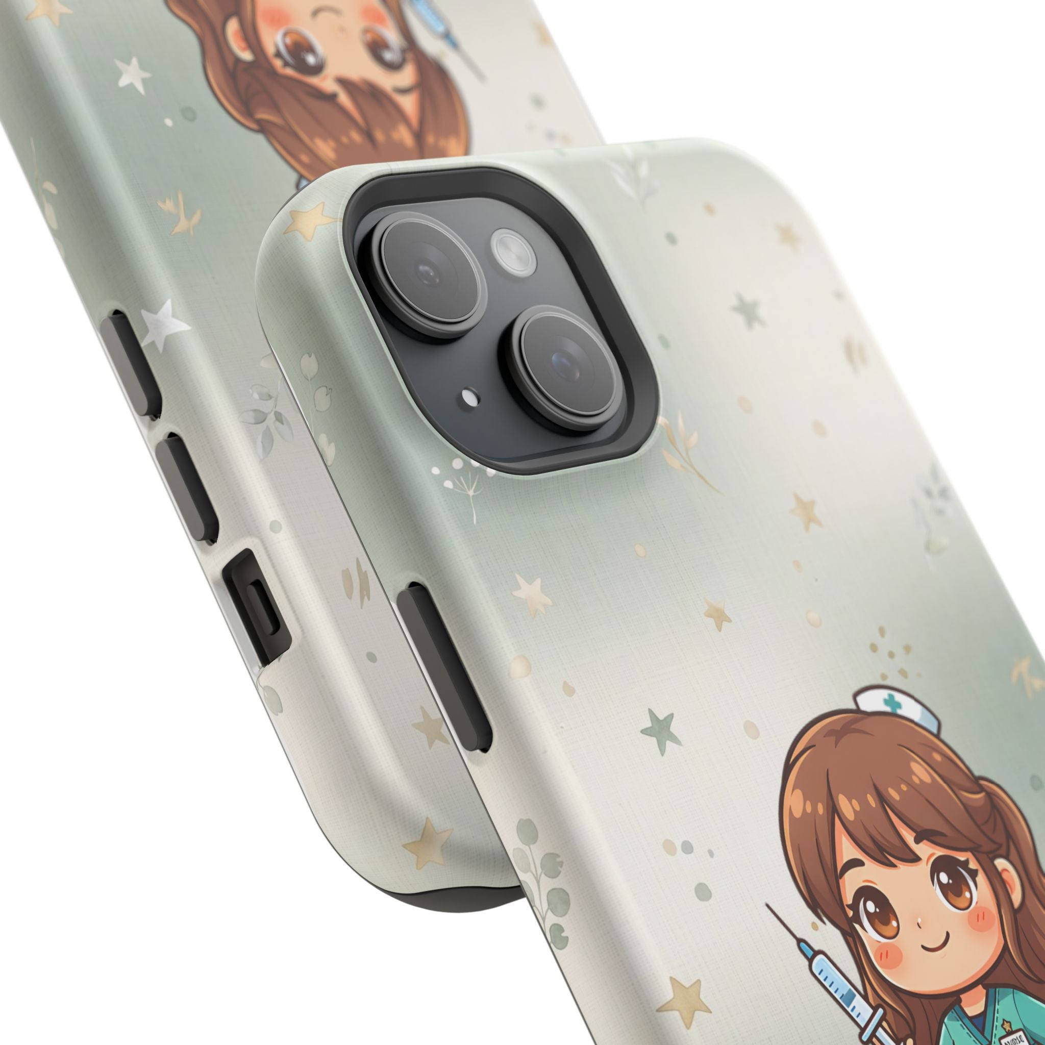 Personalized Nurse with Syringe Phone Case — Wireless Charging Cover