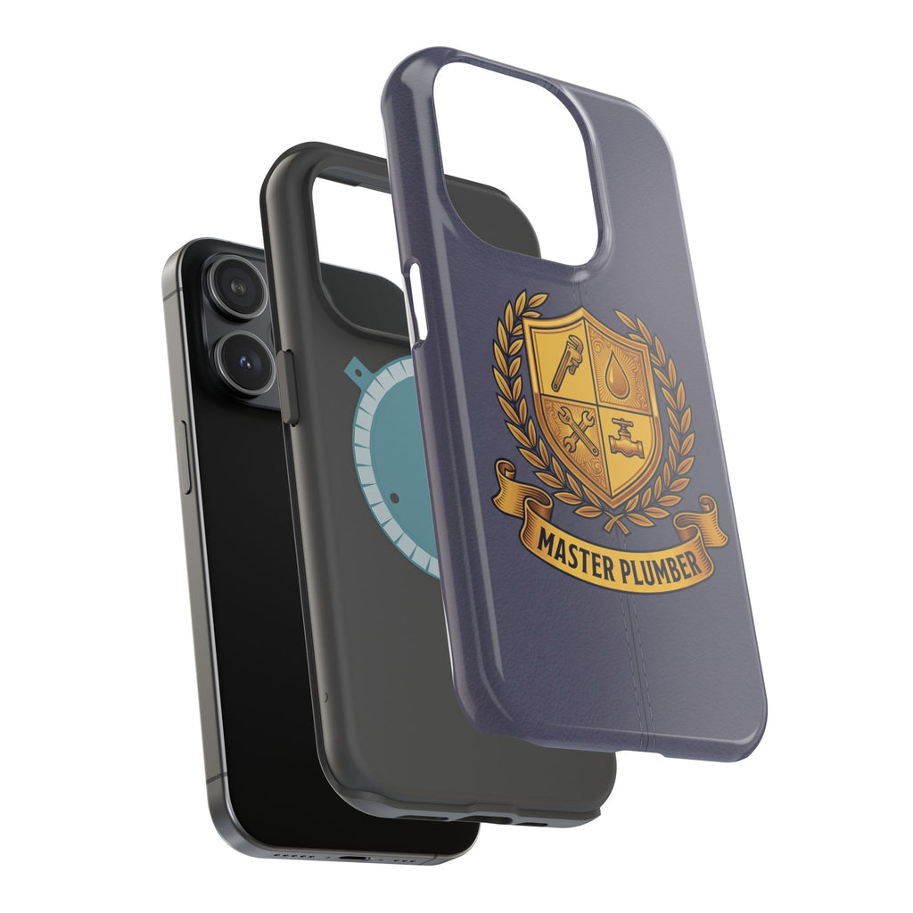 Master Plumber Crest Phone Case — Heraldic Shield Wireless Charging Cover