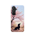 Personalized Dachshund Cherry Blossom Phone Case — Wireless Charging Cover