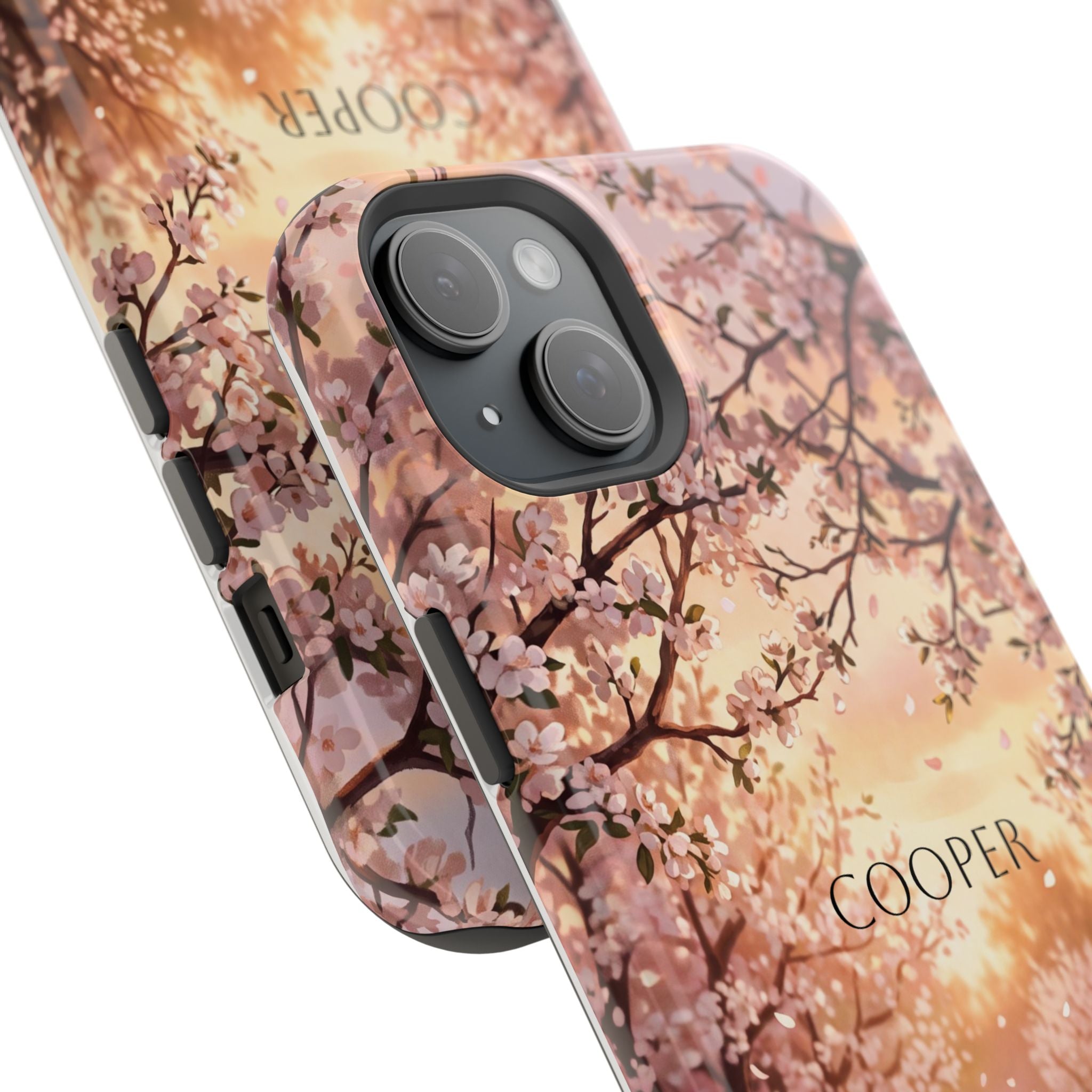 Personalized Golden Retriever Autumn Forest Phone Case — Wireless Charging Cover