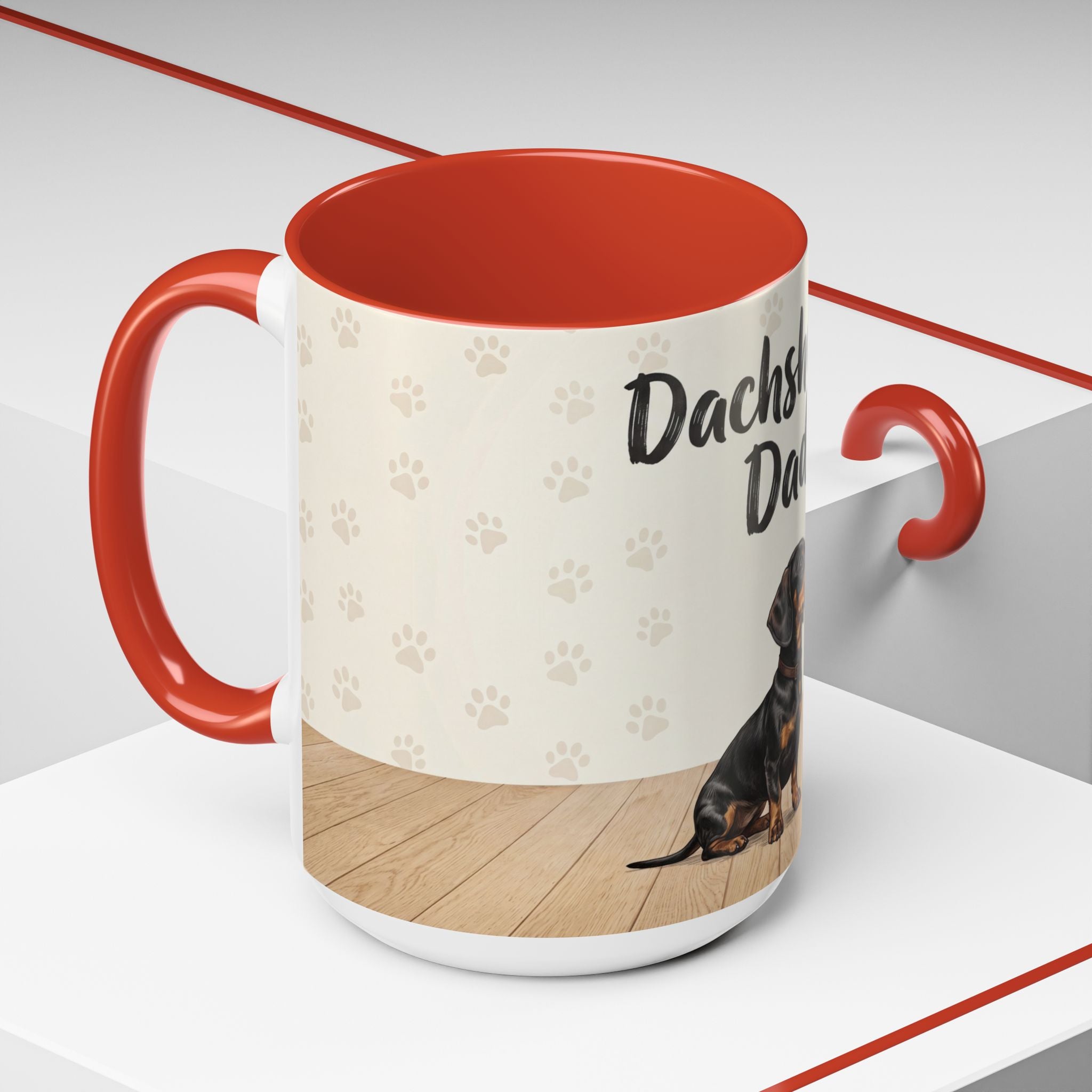 Dachshund Dad Mug | Cute Dog Dad Coffee Mug | Wiener Dog Gift for Dachshund Lovers