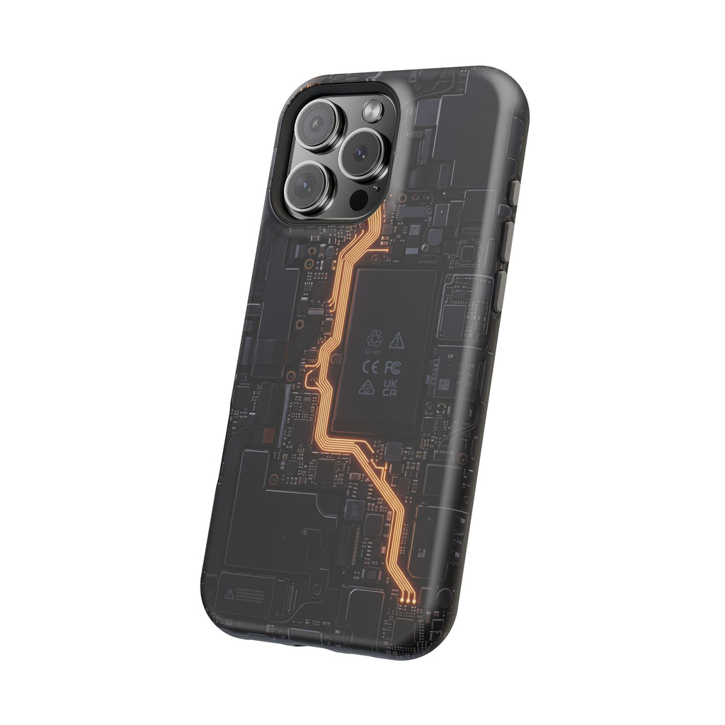 Electrician Circuit Bolt Phone Case — Impact-Resistant Wireless Charging Cover