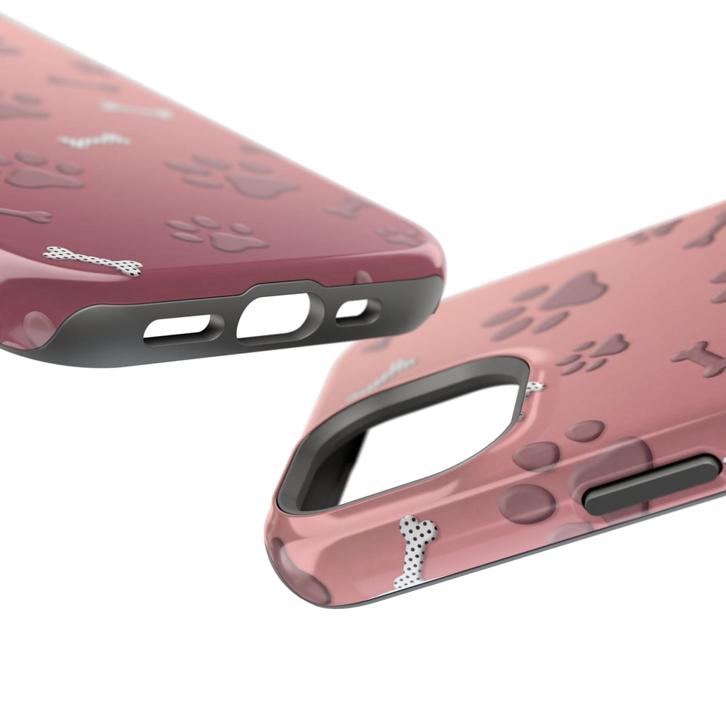 Paws & Bones Phone Case — Impact-Resistant Wireless Charging Cover