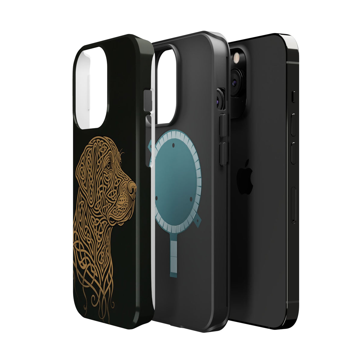 Celtic Knotwork Labrador Phone Case — Tough Magnetic Case with Wireless Charging
