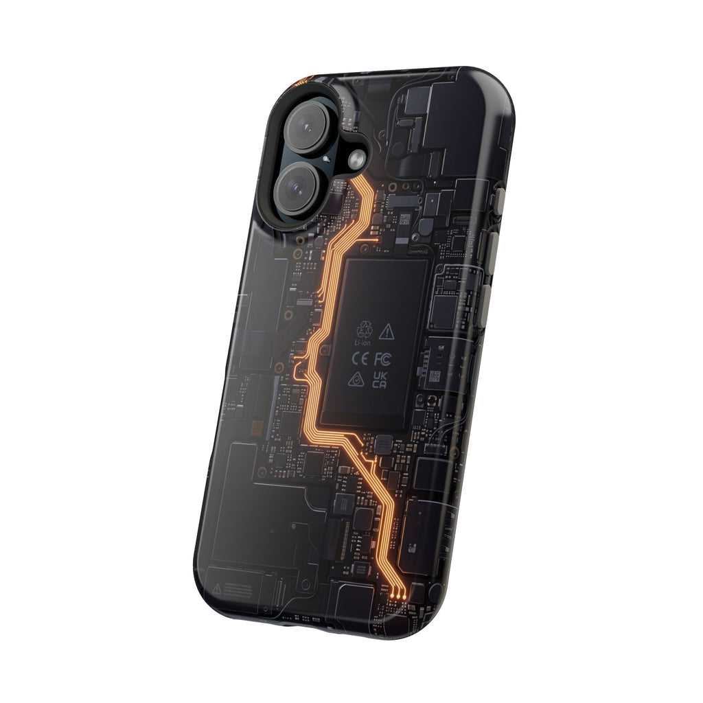 Electrician Circuit Bolt Phone Case — Impact-Resistant Wireless Charging Cover