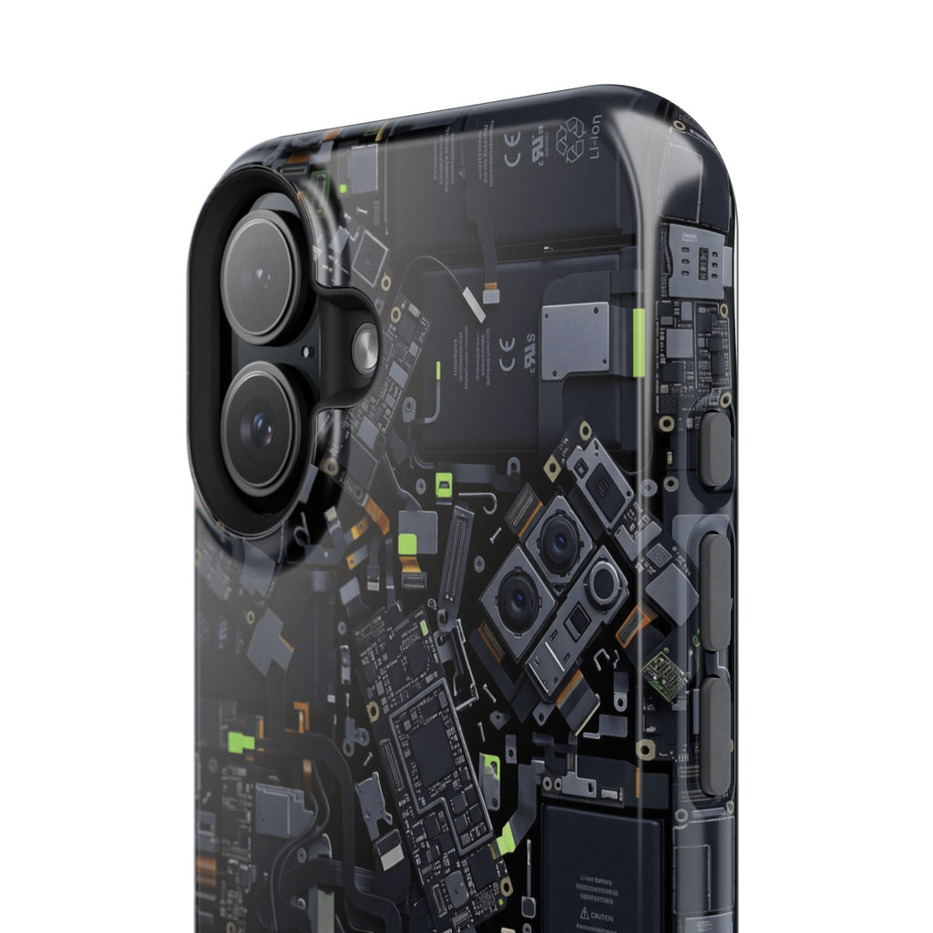 Circuit Core Phone Case — Motherboard Print Wireless Charging Cover