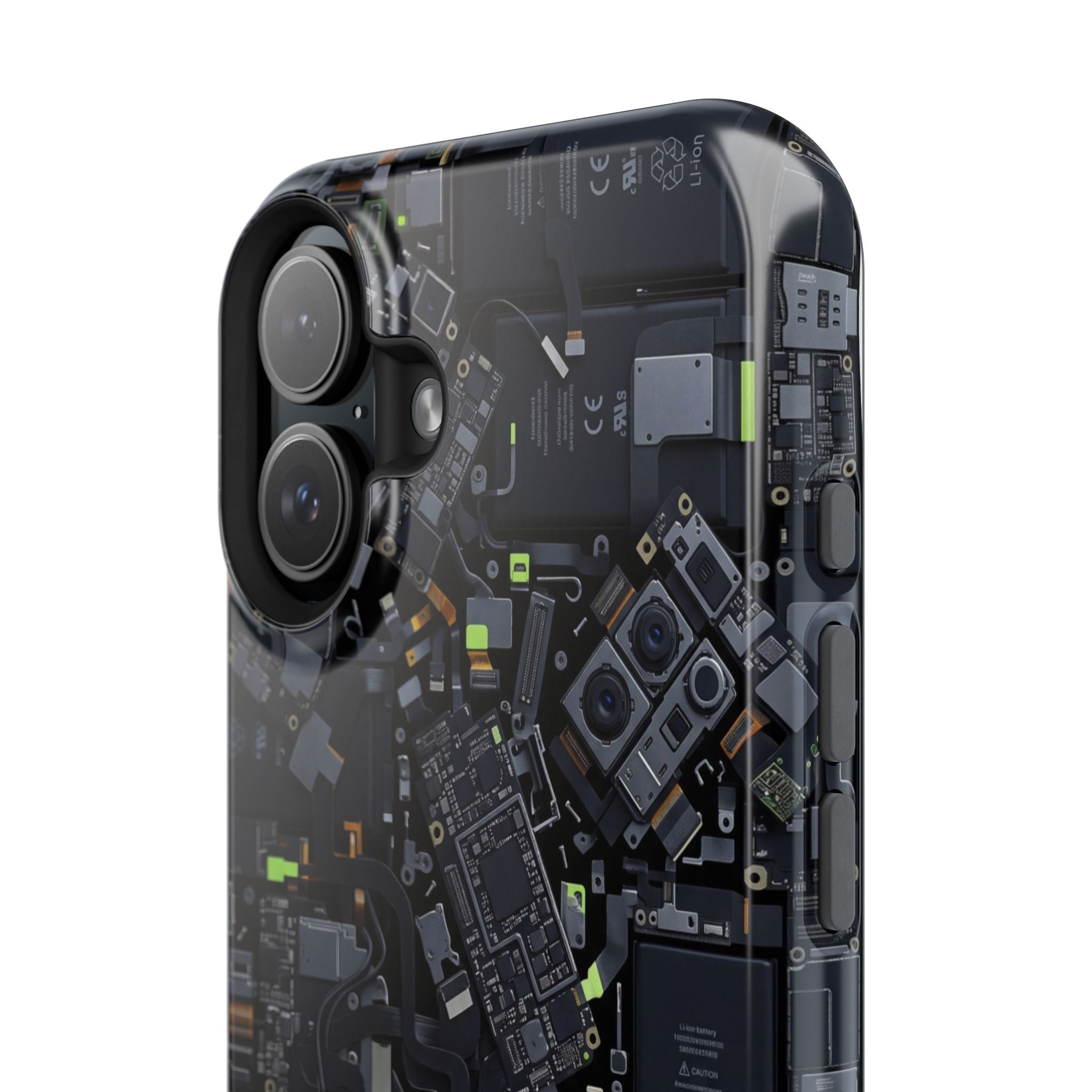 Circuit Core Phone Case — Motherboard Print Wireless Charging Cover