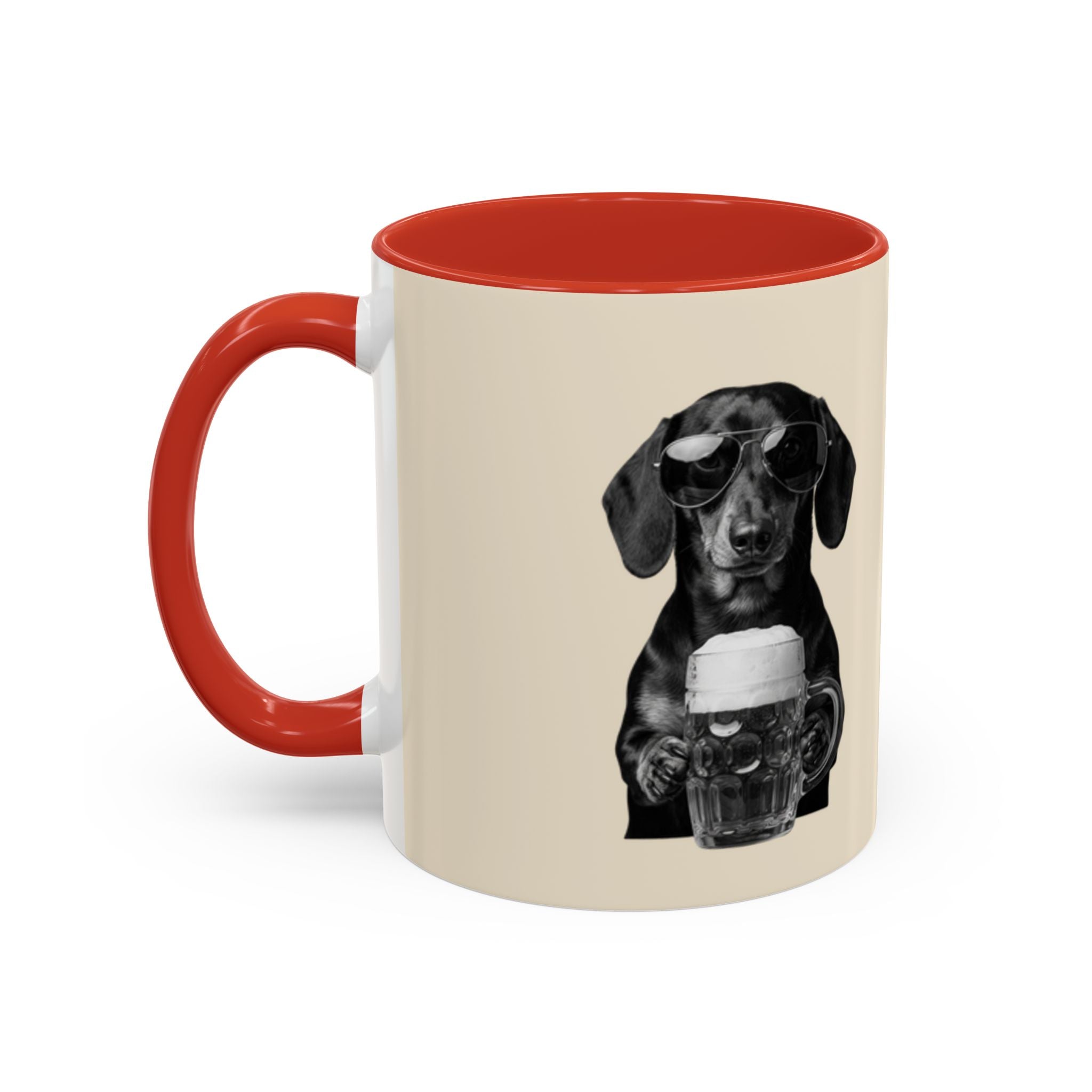 Personalized Dachshund Mug | Custom Name Coffee Mug | Funny Sausage Dog Gift | Beer Lover Dog Mug
