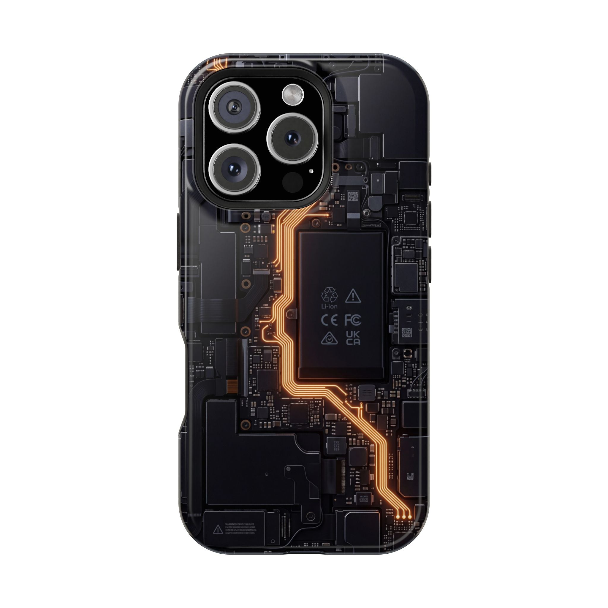 Electrician Circuit Bolt Phone Case — Impact-Resistant Wireless Charging Cover