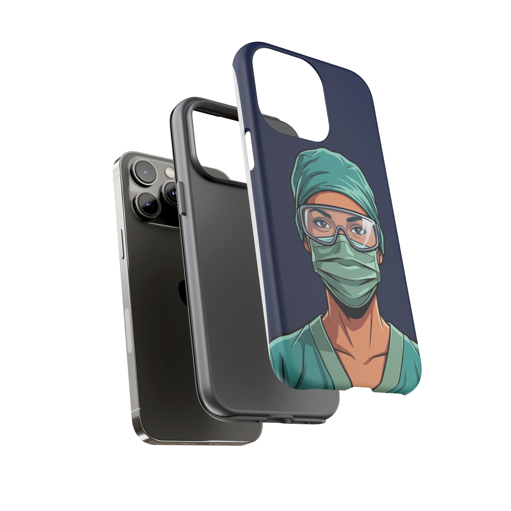 Nurse Illustrated Portrait Phone Case | iPhone & Samsung