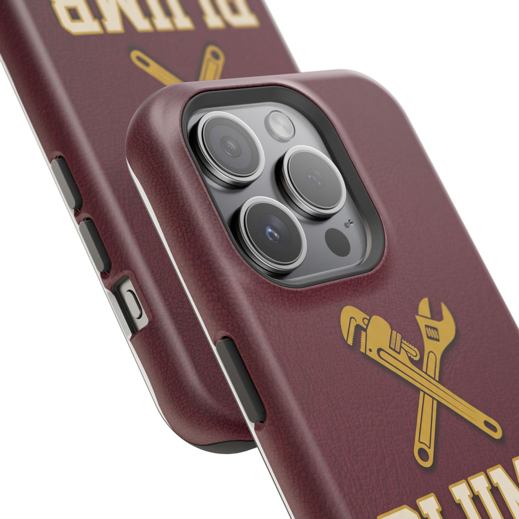 Plumb. Proud. Phone Case — Crossed Wrenches Wireless Charging Cover