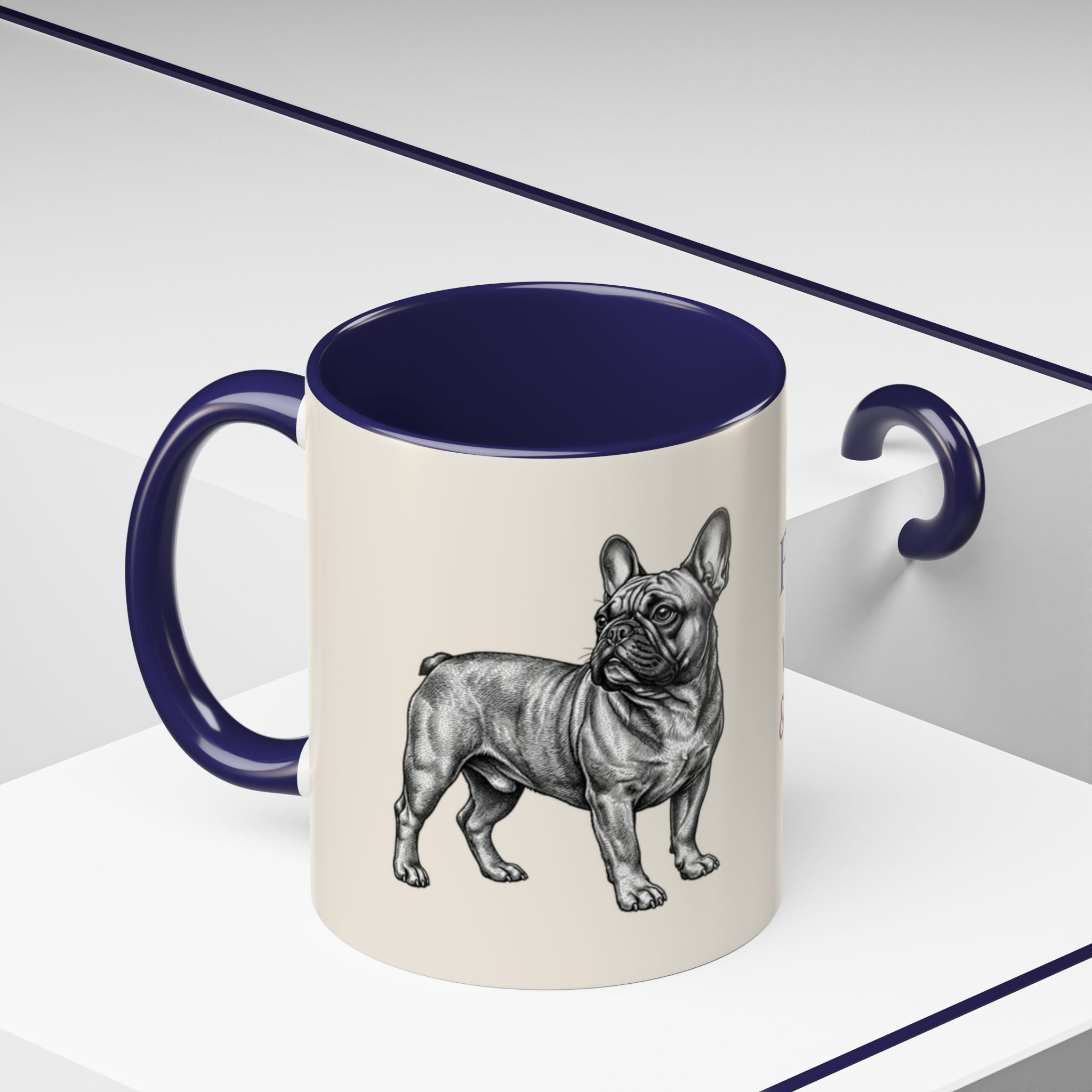 Personalized Frenchie Mug – Custom Name Coffee Mug – French Bulldog Lover Gift