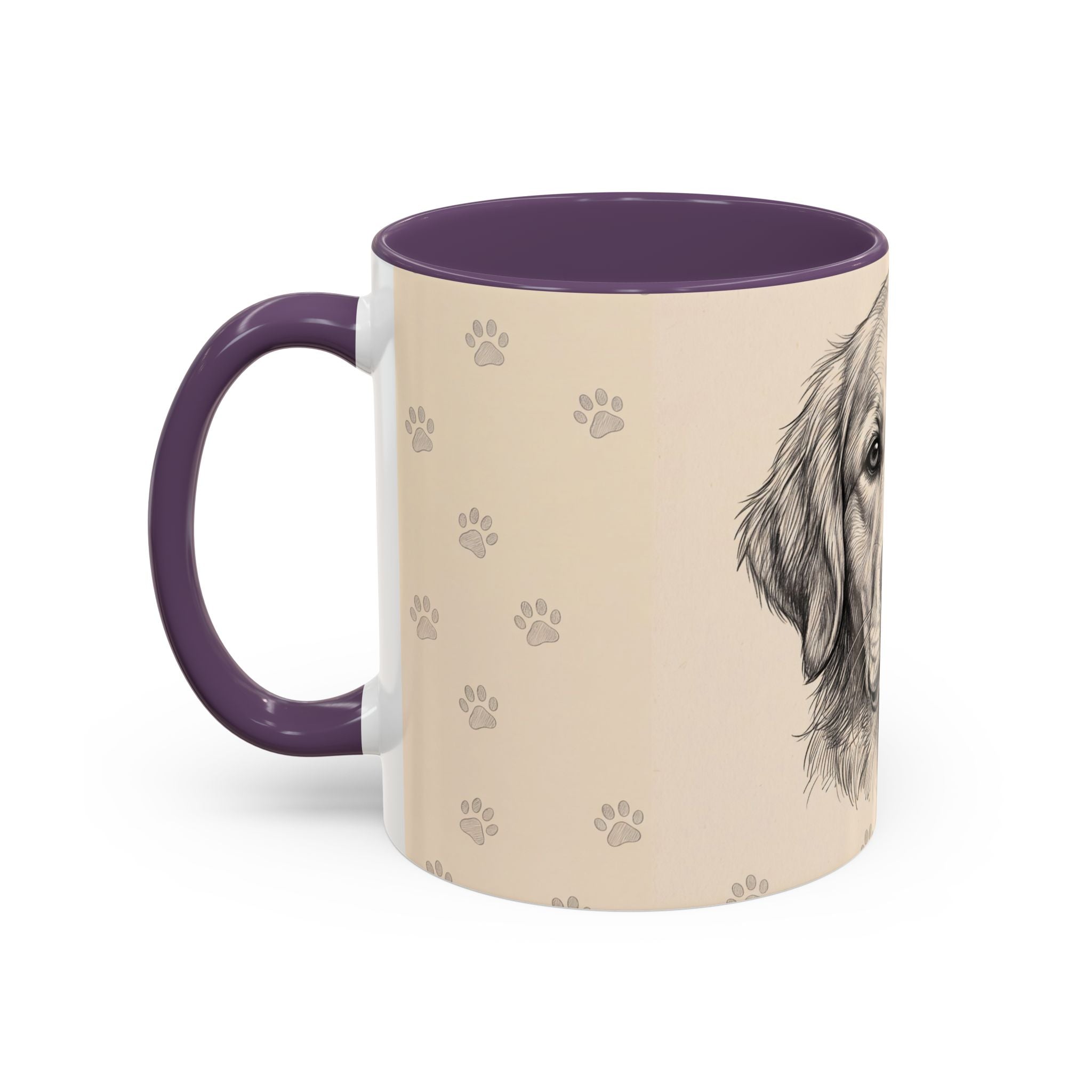 Golden Retriever Sketch Mug | Golden Retriever Lover Gift | Pencil Art Dog Coffee Mug