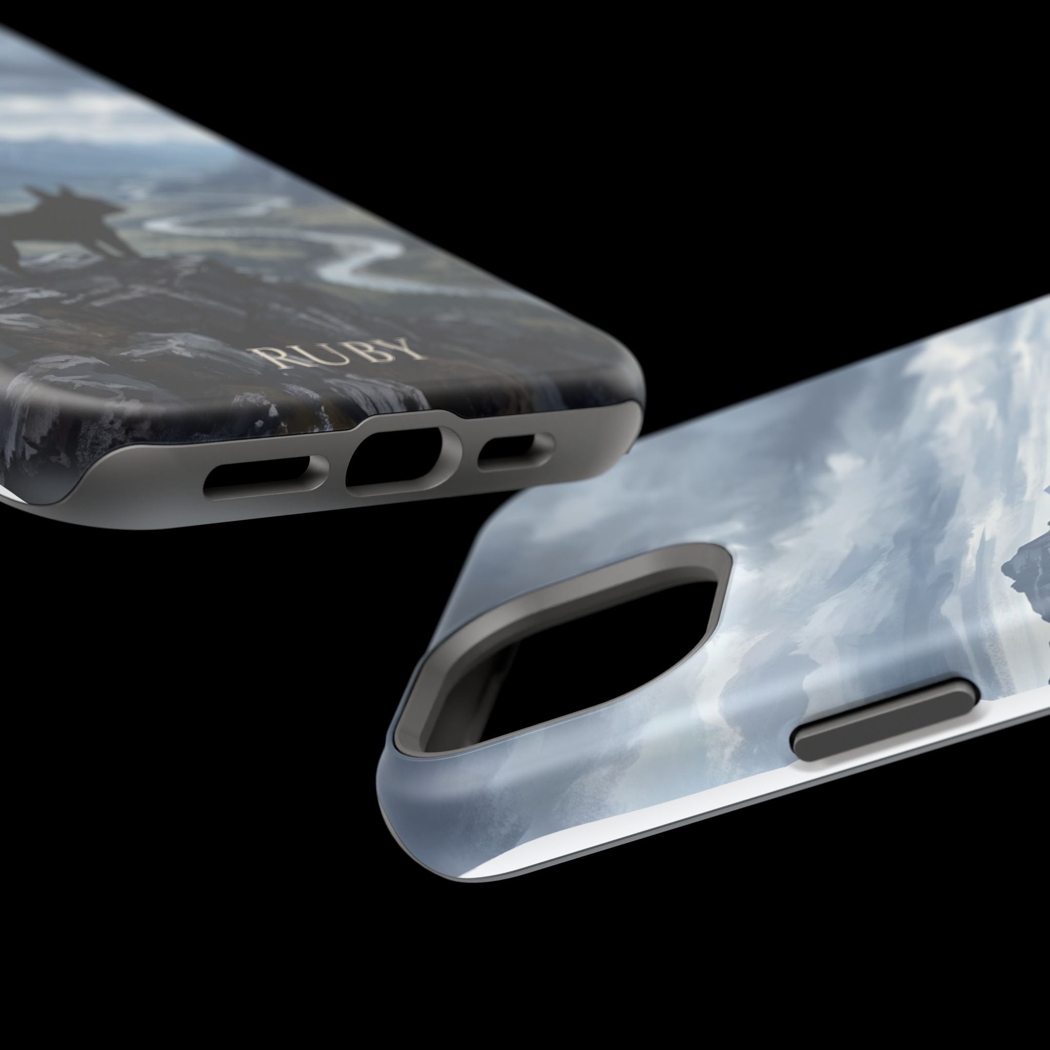 Personalized French Bulldog Mountain Valley Phone Case — Wireless Charging Cover