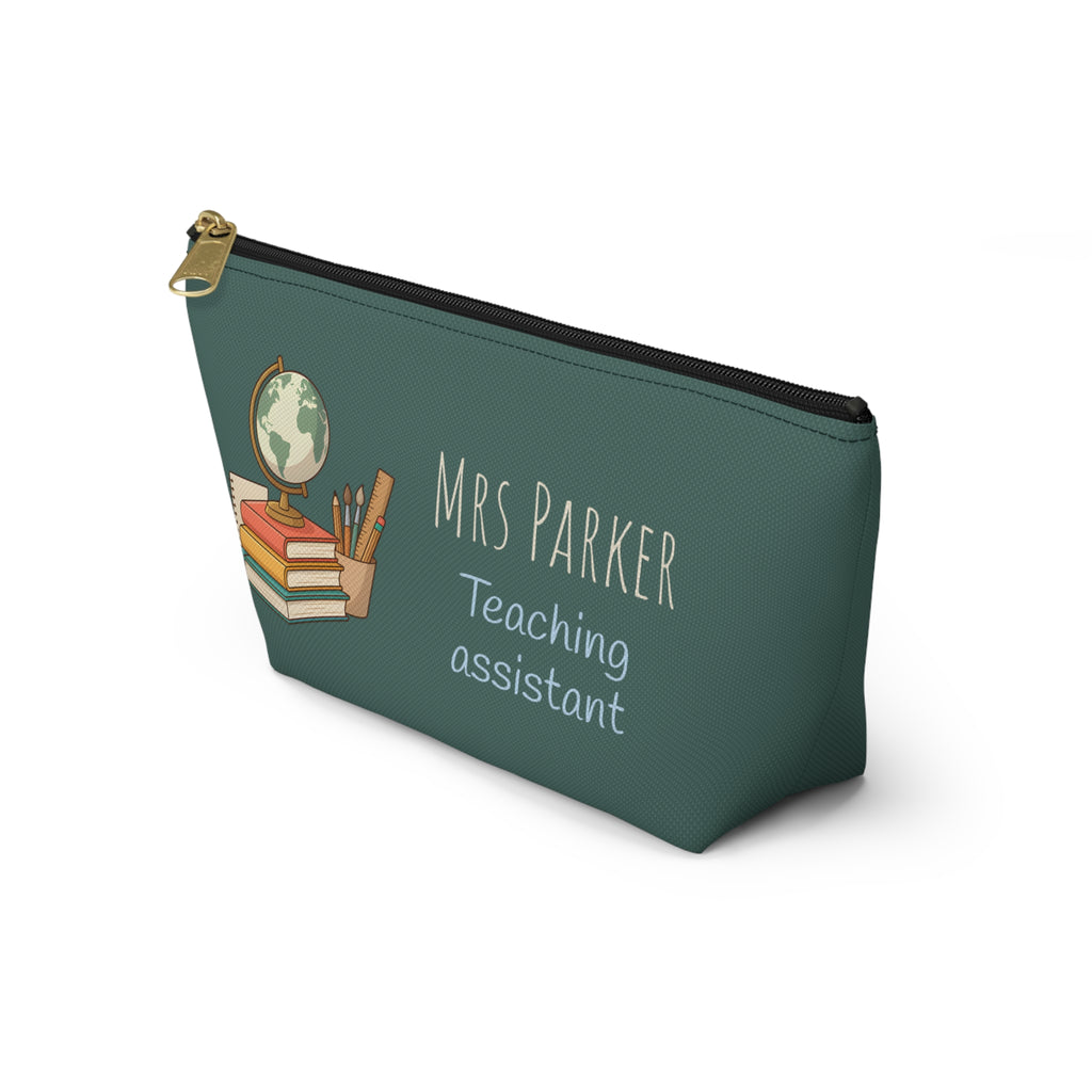 Personalized Teacher Gift Pouch – Custom Name Makeup Bag for Teachers